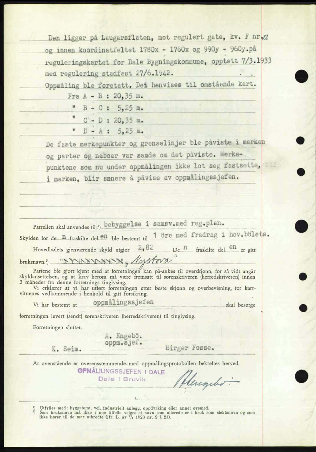 Nordhordland sorenskrivar, SAB/A-2901/1/G/Gb/Gbf/L0032: Mortgage book no. A32, 1947-1947, Diary no: : 2491/1947