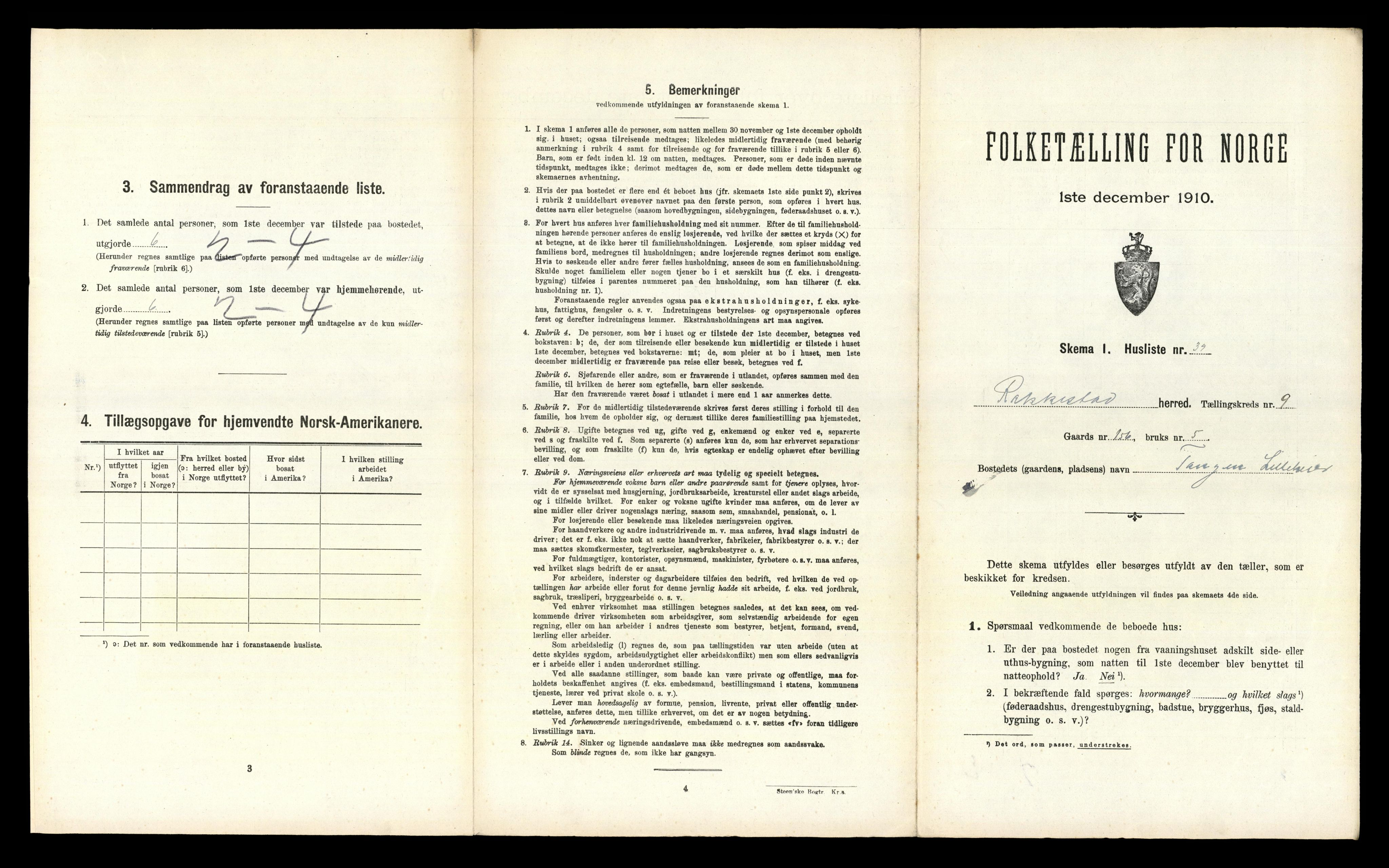 RA, 1910 census for Rakkestad, 1910, p. 1489