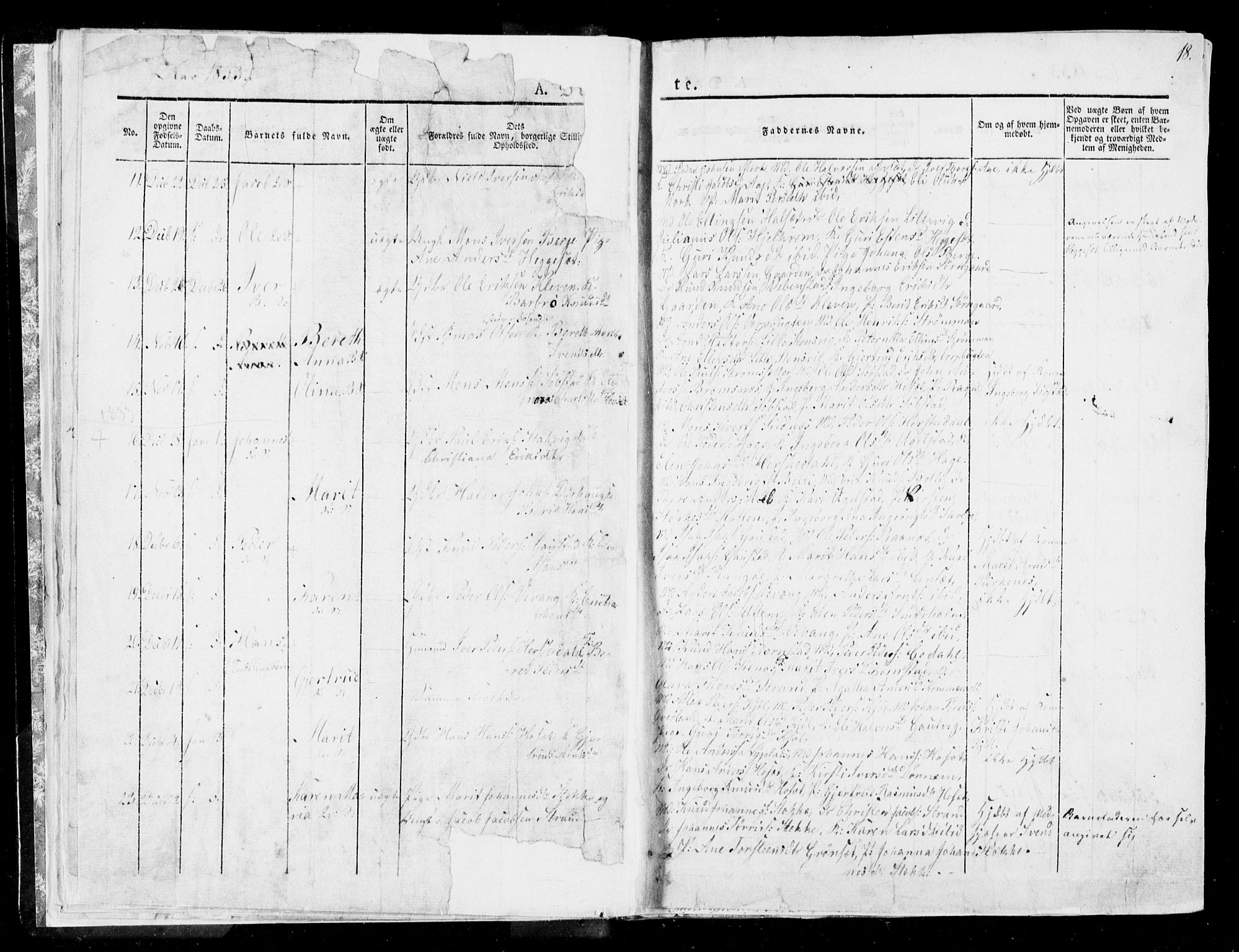 Ministerialprotokoller, klokkerbøker og fødselsregistre - Møre og Romsdal, AV/SAT-A-1454/568/L0803: Parish register (official) no. 568A10, 1830-1853, p. 18