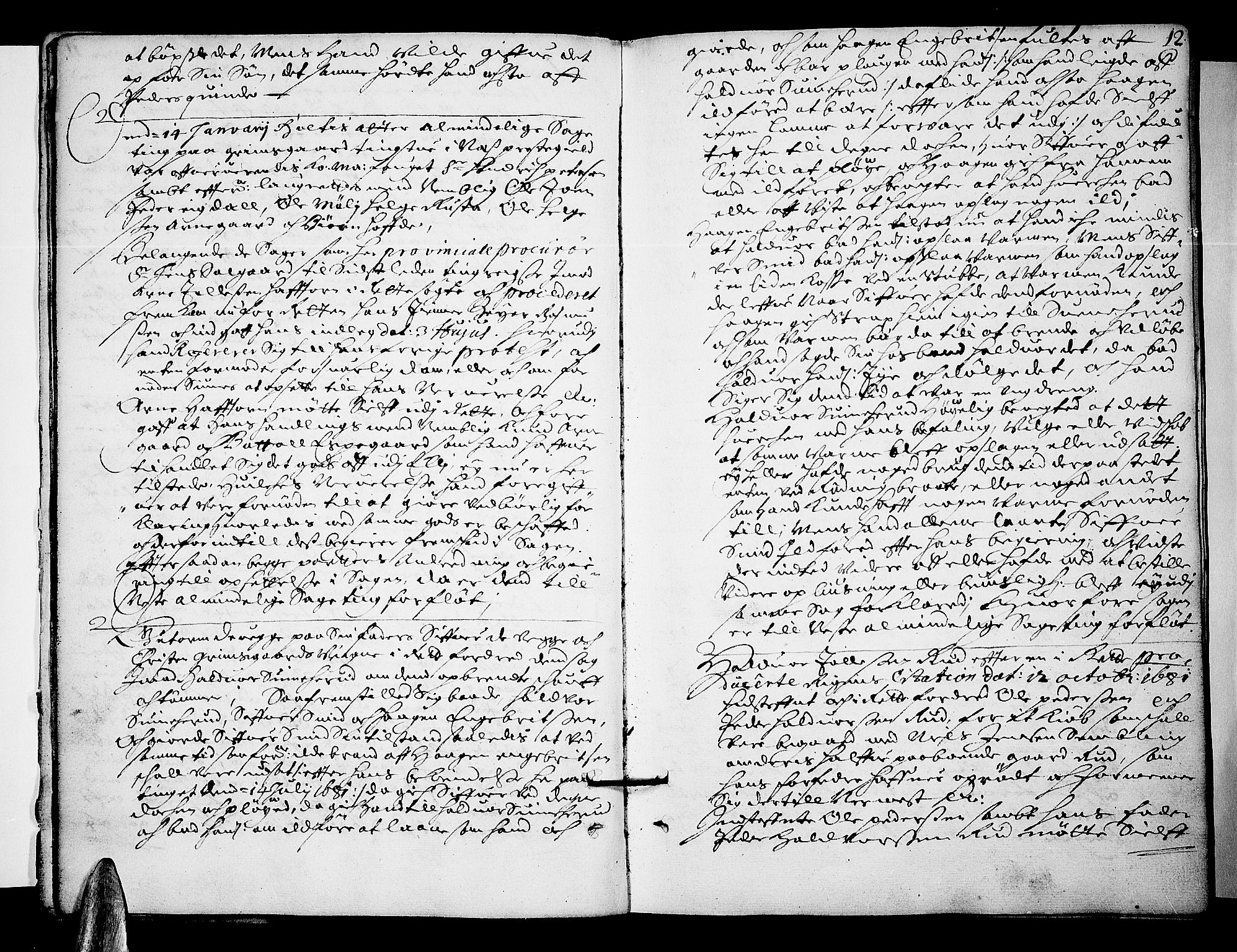 Ringerike og Hallingdal sorenskriveri, SAKO/A-81/F/Fa/Faa/L0016: Tingbok, 1682, p. 12