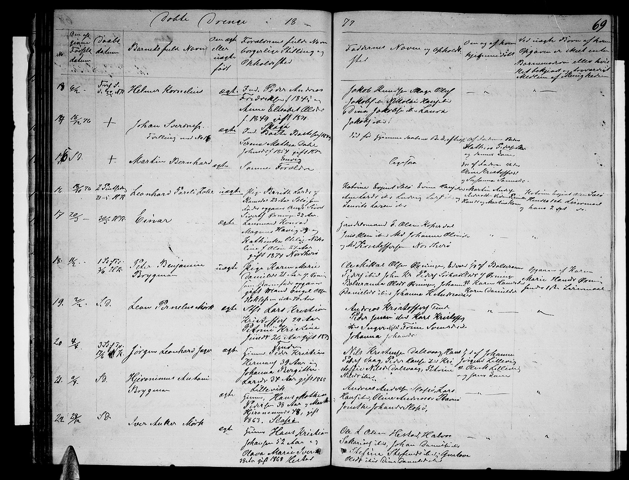 Ministerialprotokoller, klokkerbøker og fødselsregistre - Nordland, SAT/A-1459/834/L0512: Parish register (copy) no. 834C03, 1862-1877, p. 69