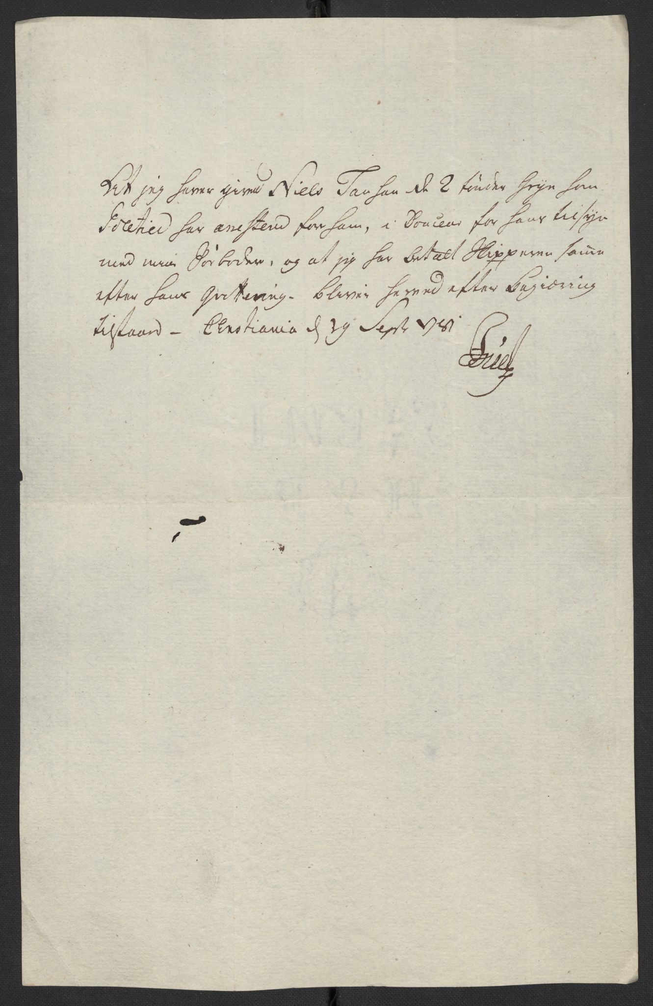 Oslo politidistrikt, AV/SAO-A-10085/D/Da/L0003: Innkomne brev, pro memoria m.v., 1781, p. 135