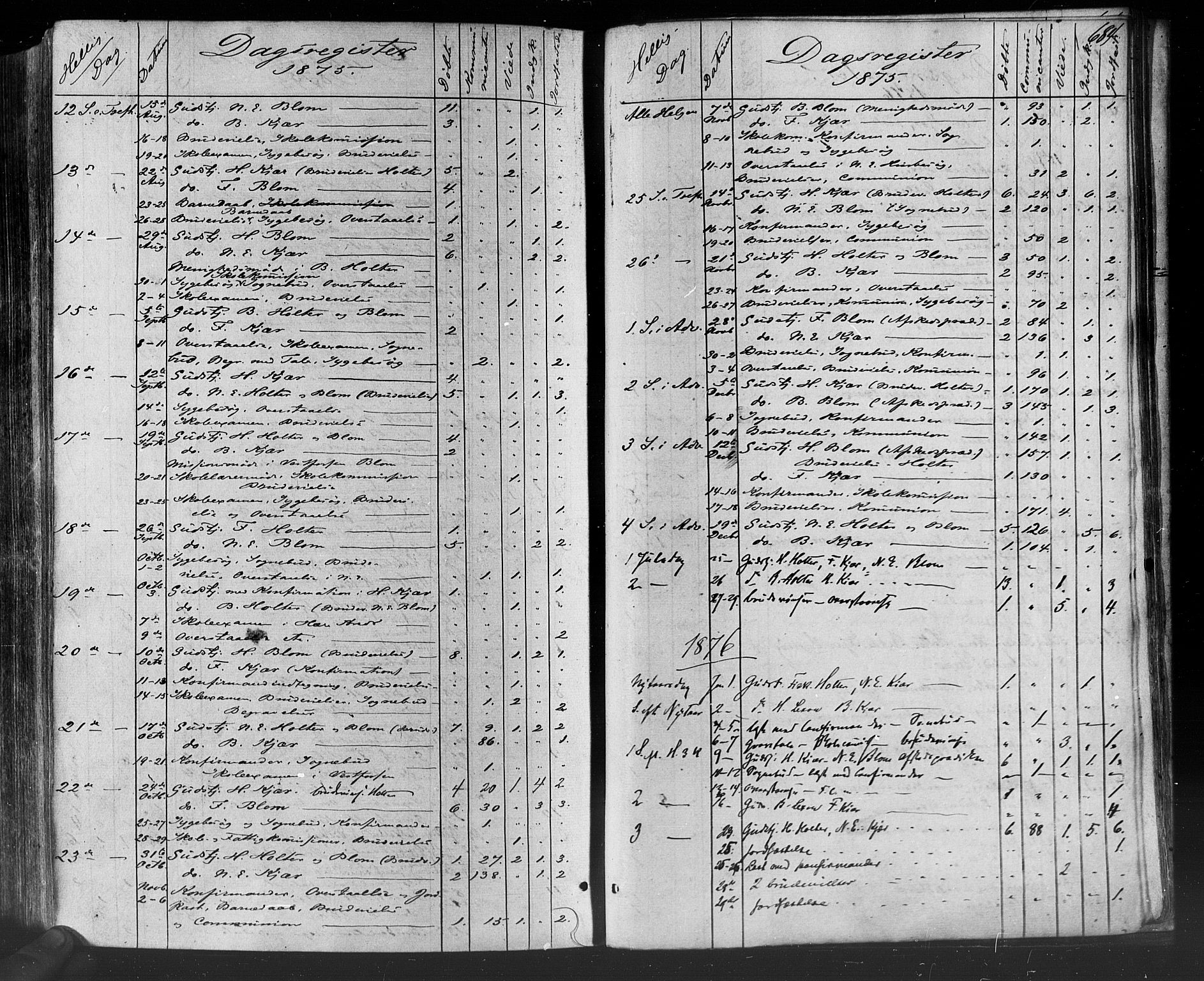 Eiker kirkebøker, SAKO/A-4/F/Fa/L0017: Parish register (official) no. I 17, 1869-1877, p. 684