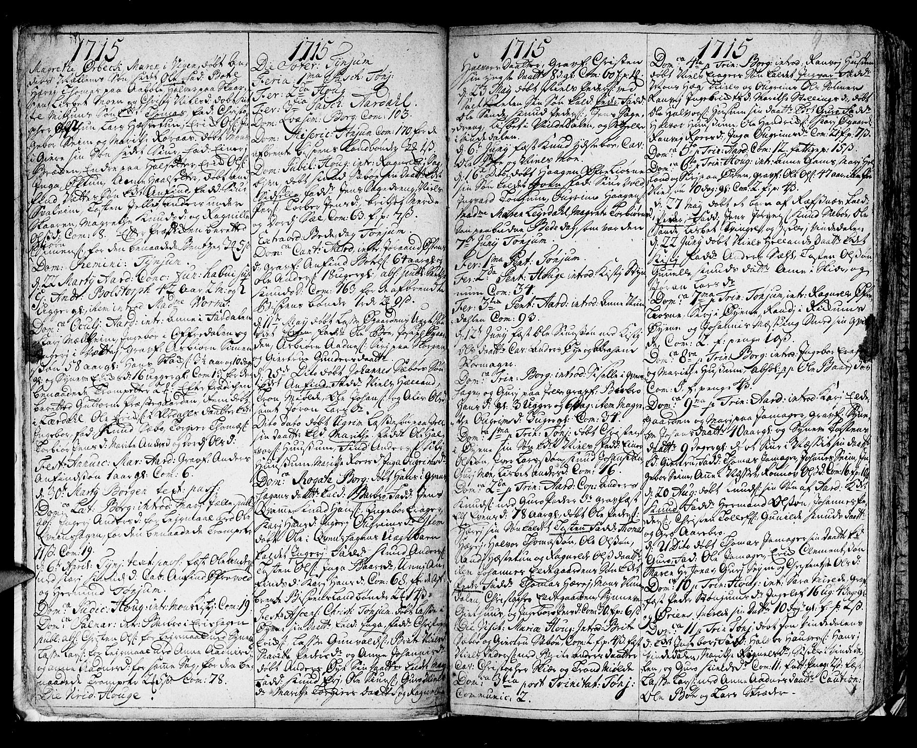 Lærdal sokneprestembete, AV/SAB-A-81201: Parish register (official) no. A 1, 1711-1752, p. 9