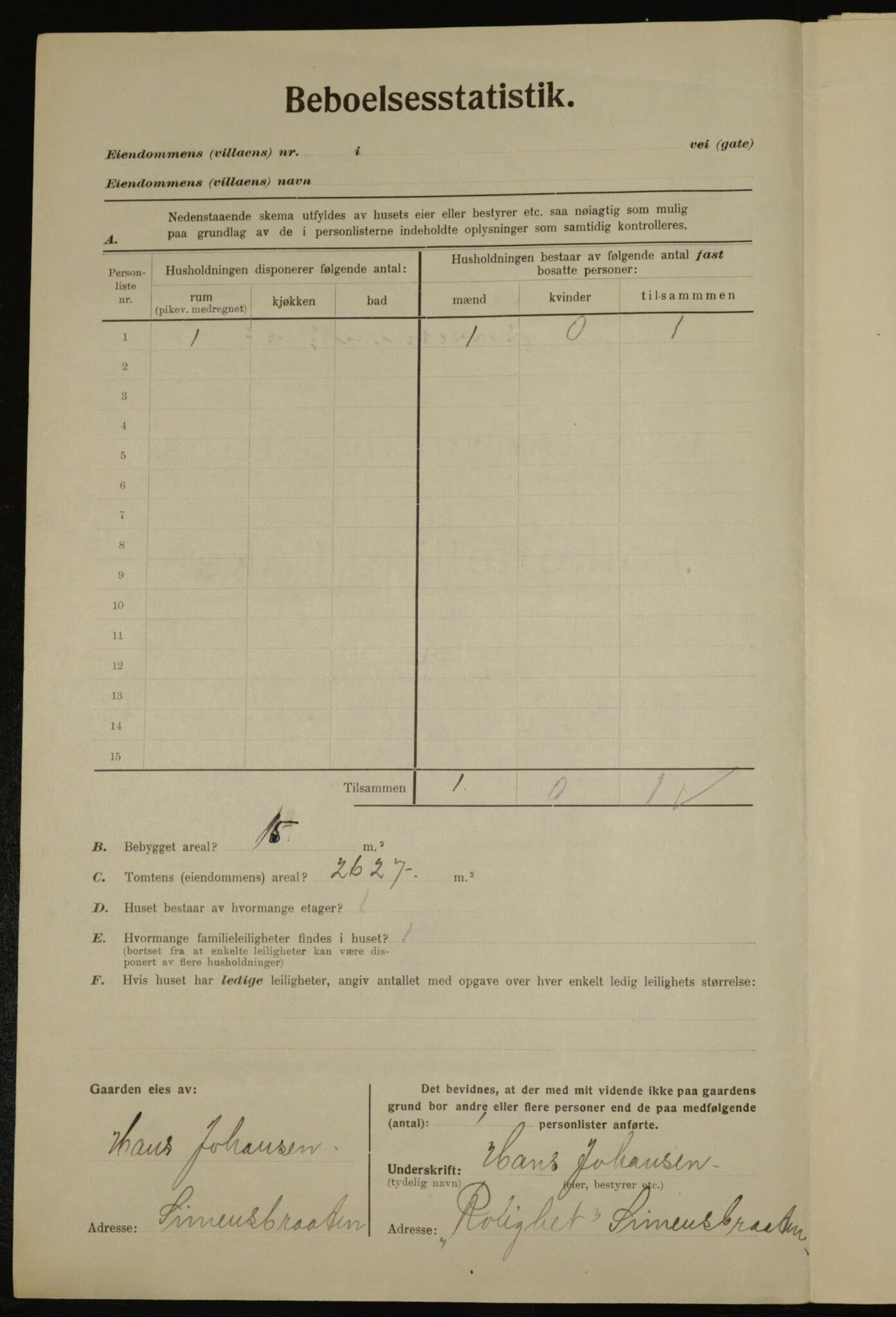 , Municipal Census 1923 for Aker, 1923, p. 36831