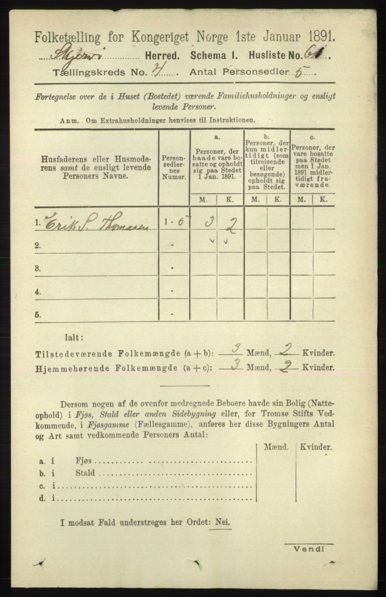 RA, 1891 census for 1941 Skjervøy, 1891, p. 2284