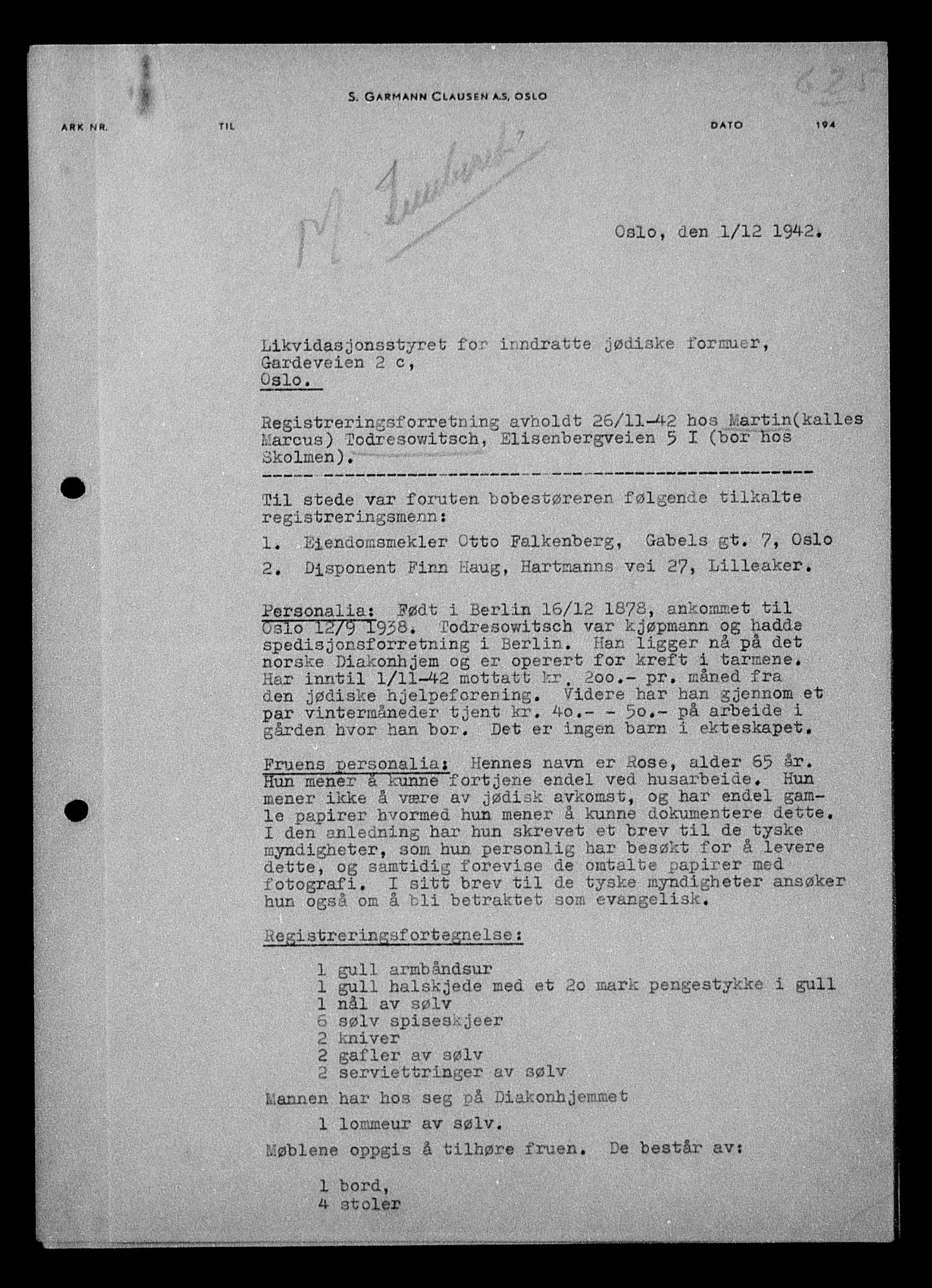 Justisdepartementet, Tilbakeføringskontoret for inndratte formuer, AV/RA-S-1564/H/Hc/Hcc/L0984: --, 1945-1947, p. 8