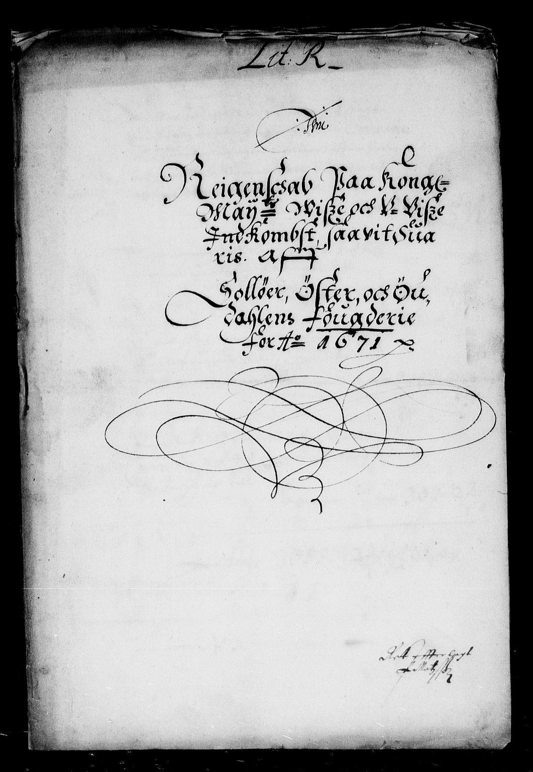 Rentekammeret inntil 1814, Reviderte regnskaper, Stiftamtstueregnskaper, Landkommissariatet på Akershus og Akershus stiftamt, AV/RA-EA-5869/R/Rb/L0076: Akershus stiftamt, 1671