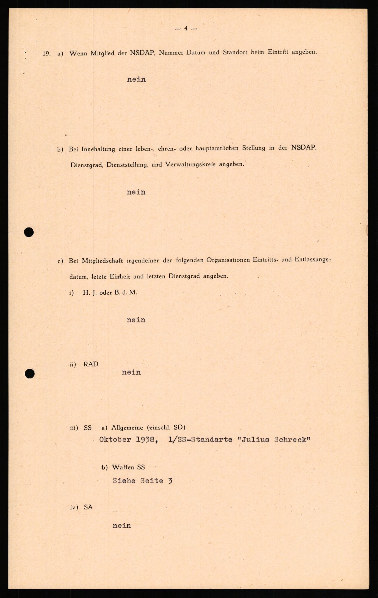 Forsvaret, Forsvarets overkommando II, AV/RA-RAFA-3915/D/Db/L0019: CI Questionaires. Tyske okkupasjonsstyrker i Norge. Tyskere., 1945-1946, p. 530