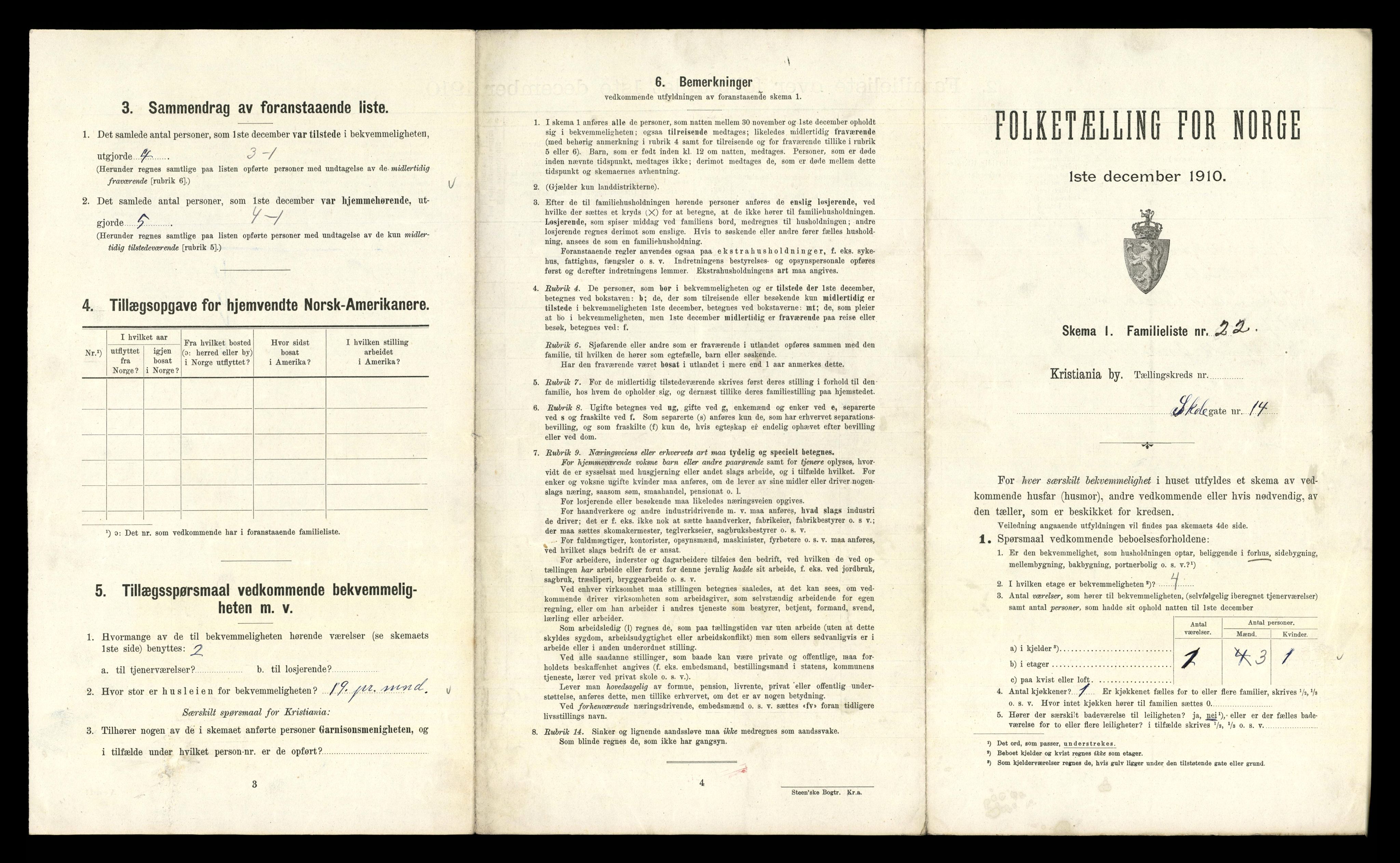 RA, 1910 census for Kristiania, 1910, p. 91951