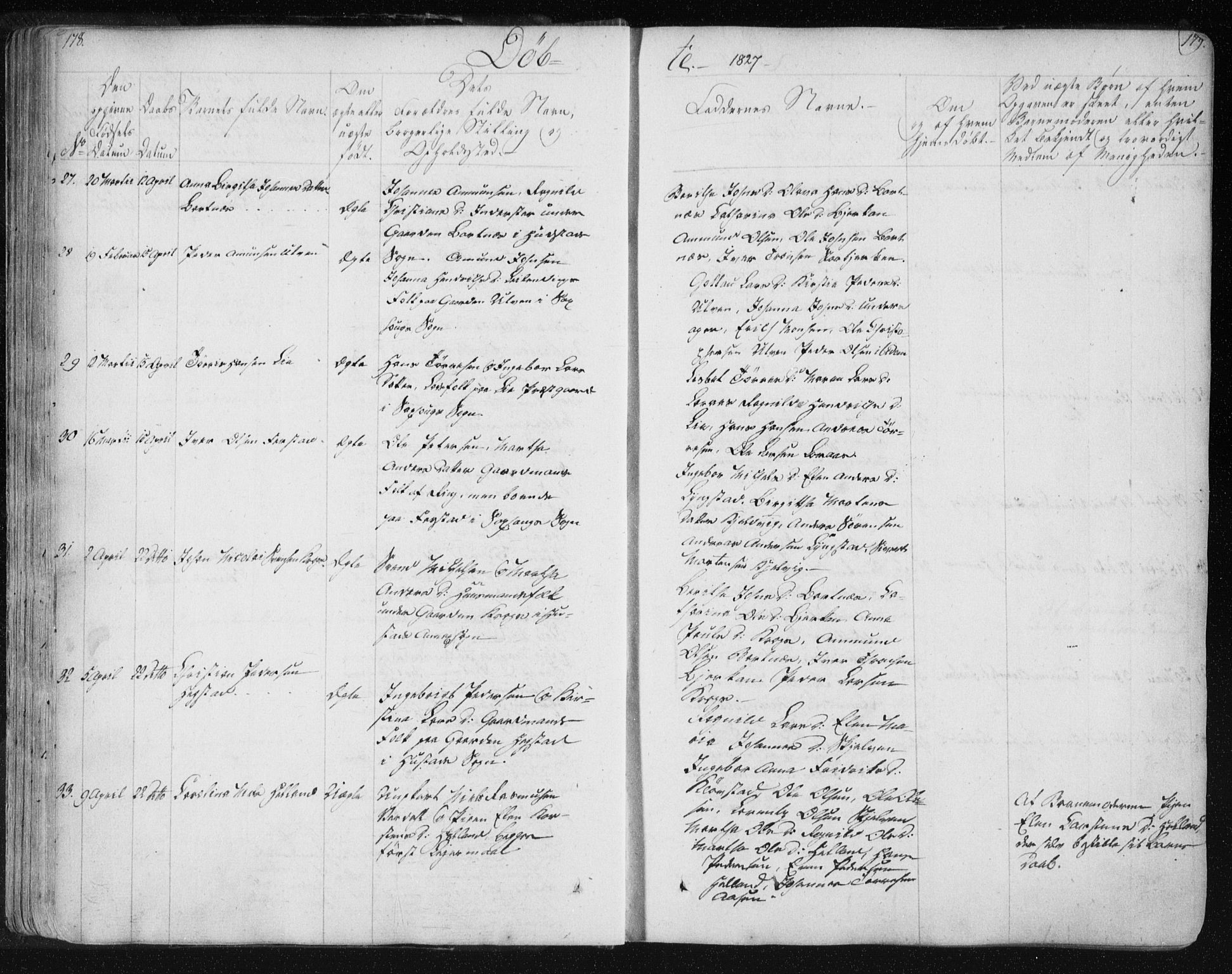 Ministerialprotokoller, klokkerbøker og fødselsregistre - Nord-Trøndelag, SAT/A-1458/730/L0276: Parish register (official) no. 730A05, 1822-1830, p. 178-179