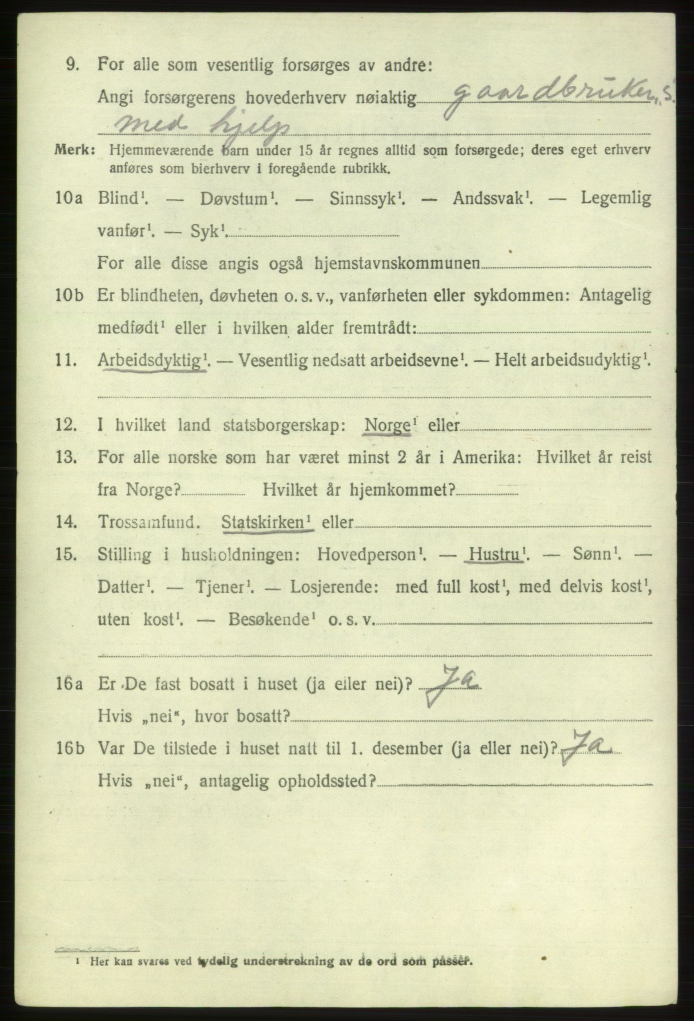 SAB, 1920 census for Etne, 1920, p. 2728