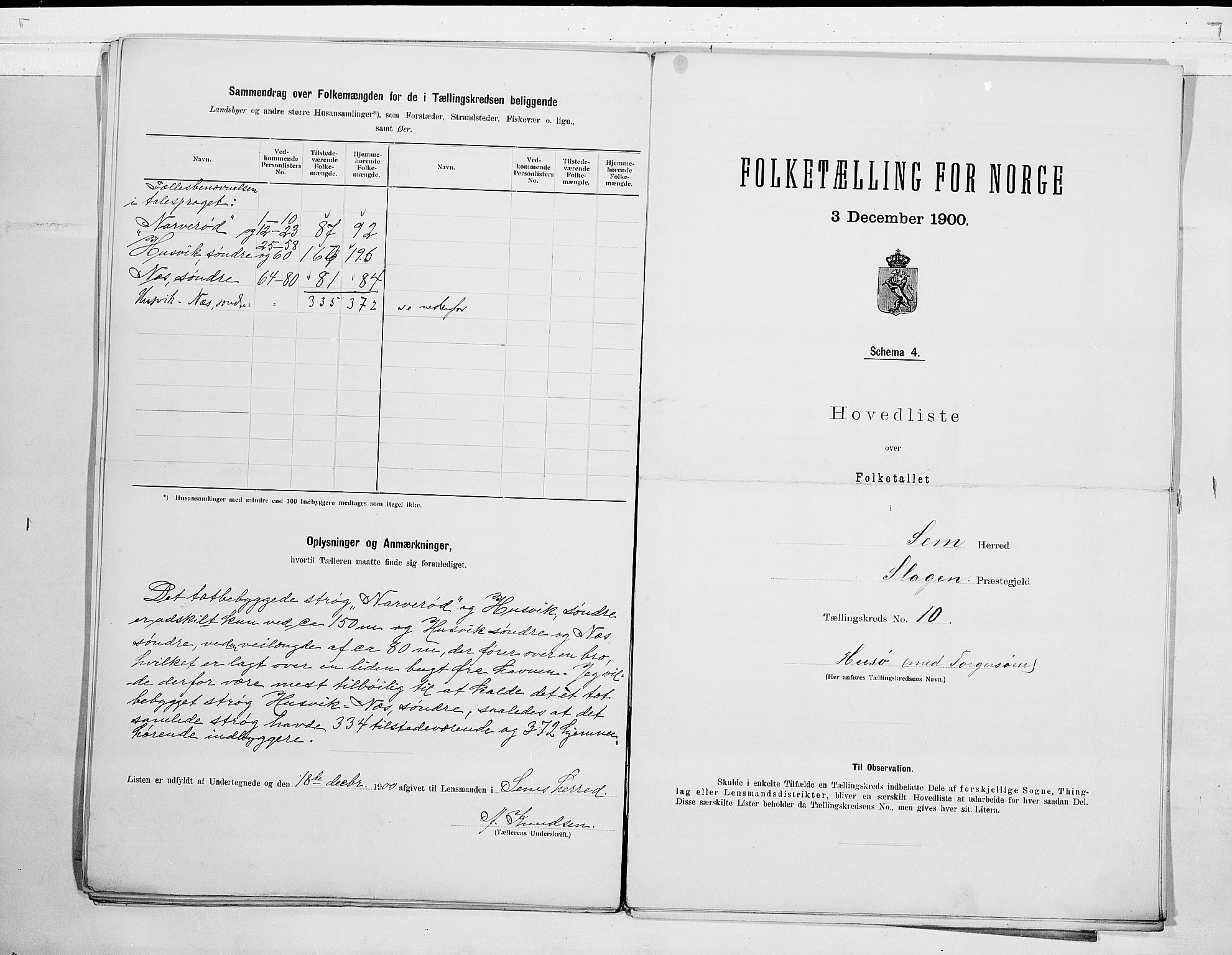 RA, 1900 census for Sem, 1900, p. 24