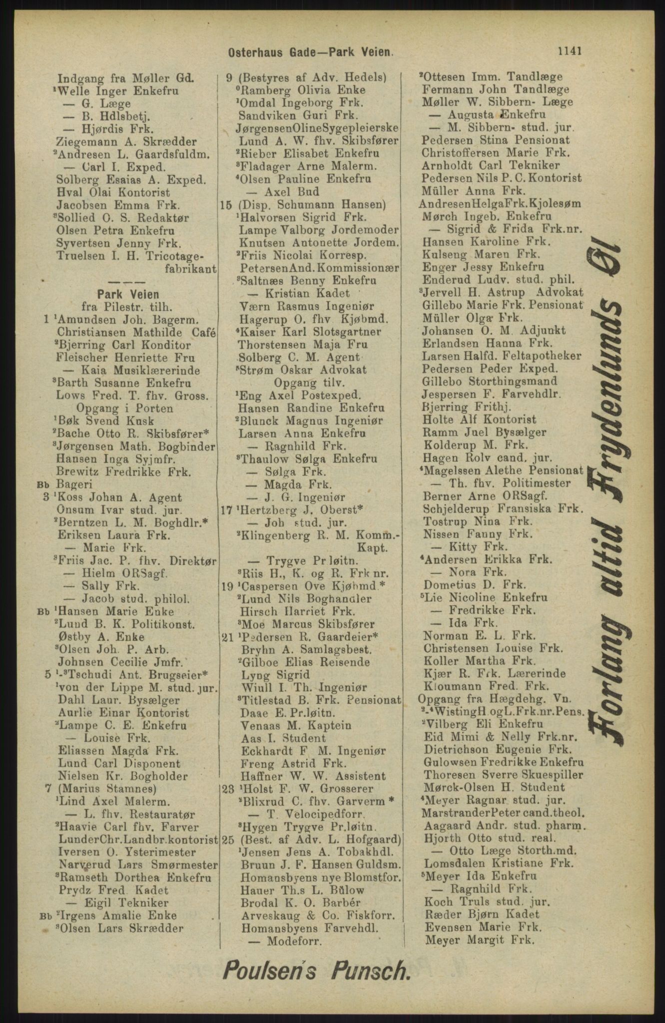 Kristiania/Oslo adressebok, PUBL/-, 1904, p. 1141