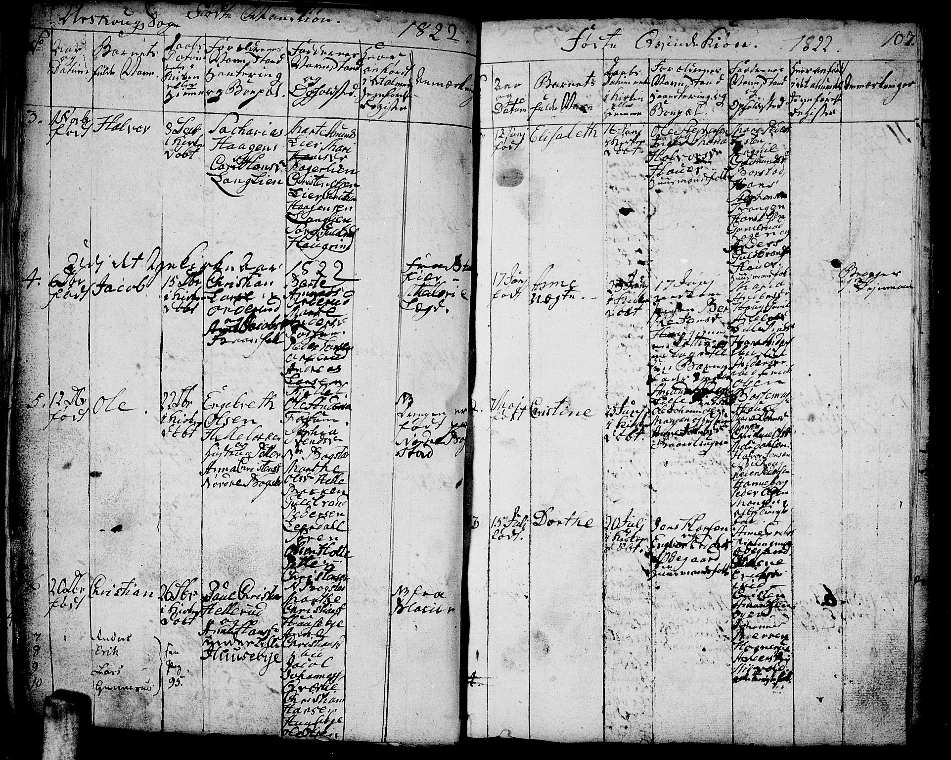 Aurskog prestekontor Kirkebøker, AV/SAO-A-10304a/F/Fa/L0005: Parish register (official) no. I 5, 1814-1829, p. 107