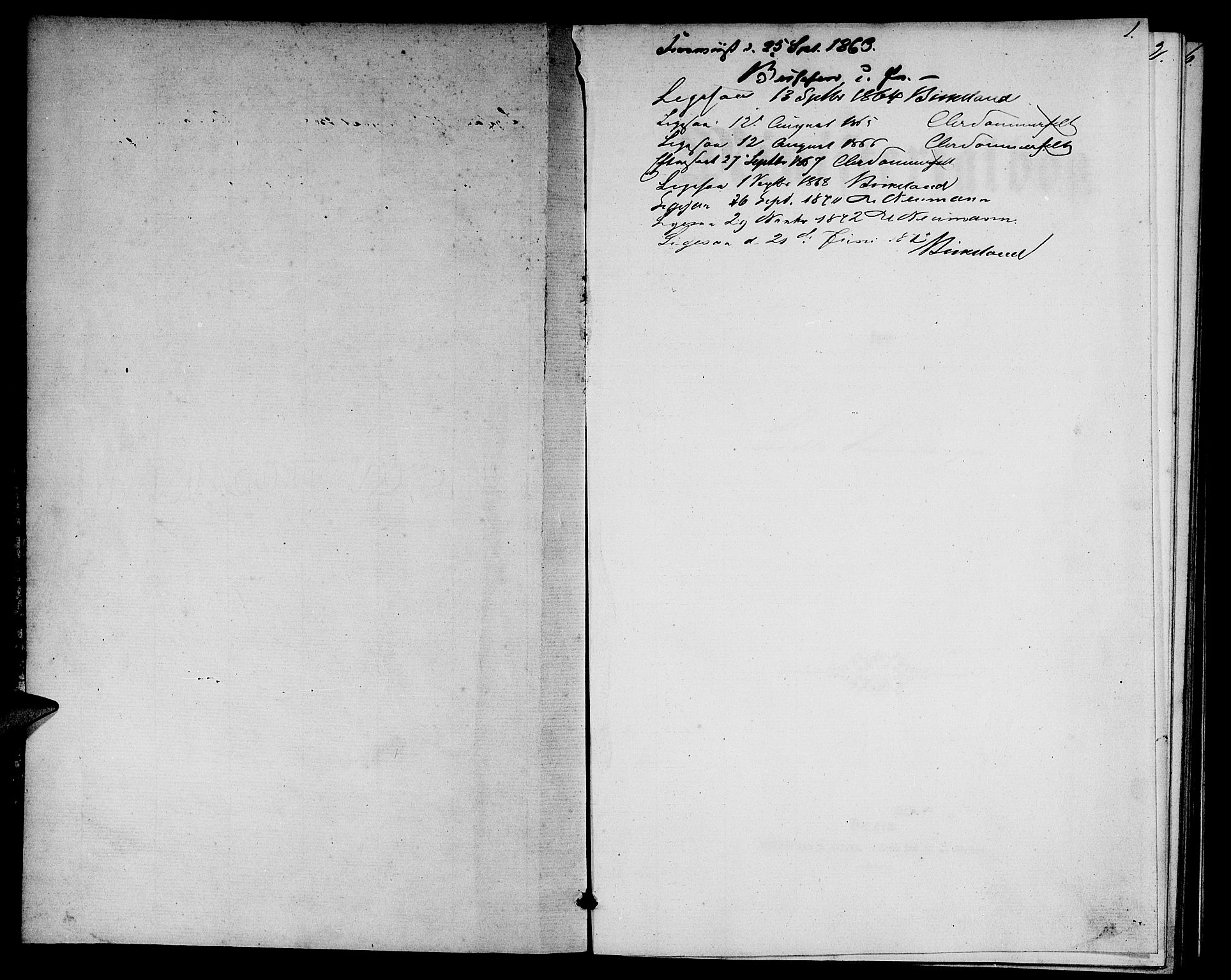 Etne sokneprestembete, SAB/A-75001/H/Hab: Parish register (copy) no. A 3, 1863-1873, p. 1