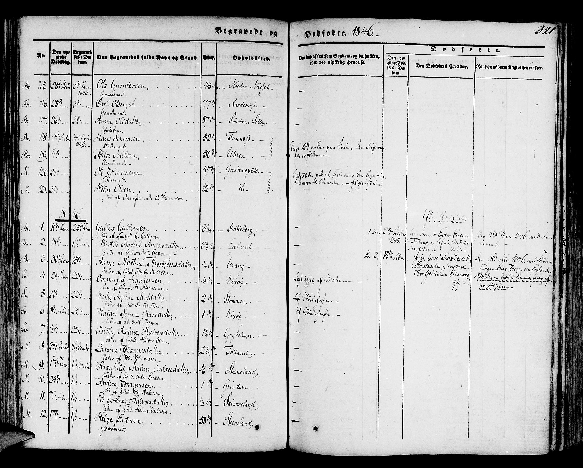 Finnås sokneprestembete, SAB/A-99925/H/Ha/Haa/Haaa/L0006: Parish register (official) no. A 6, 1836-1850, p. 321