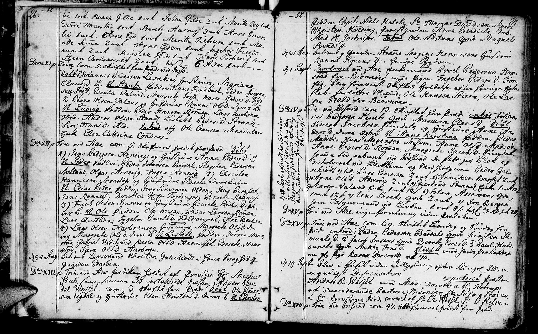 Ministerialprotokoller, klokkerbøker og fødselsregistre - Sør-Trøndelag, SAT/A-1456/655/L0672: Parish register (official) no. 655A01, 1750-1779, p. 26-27