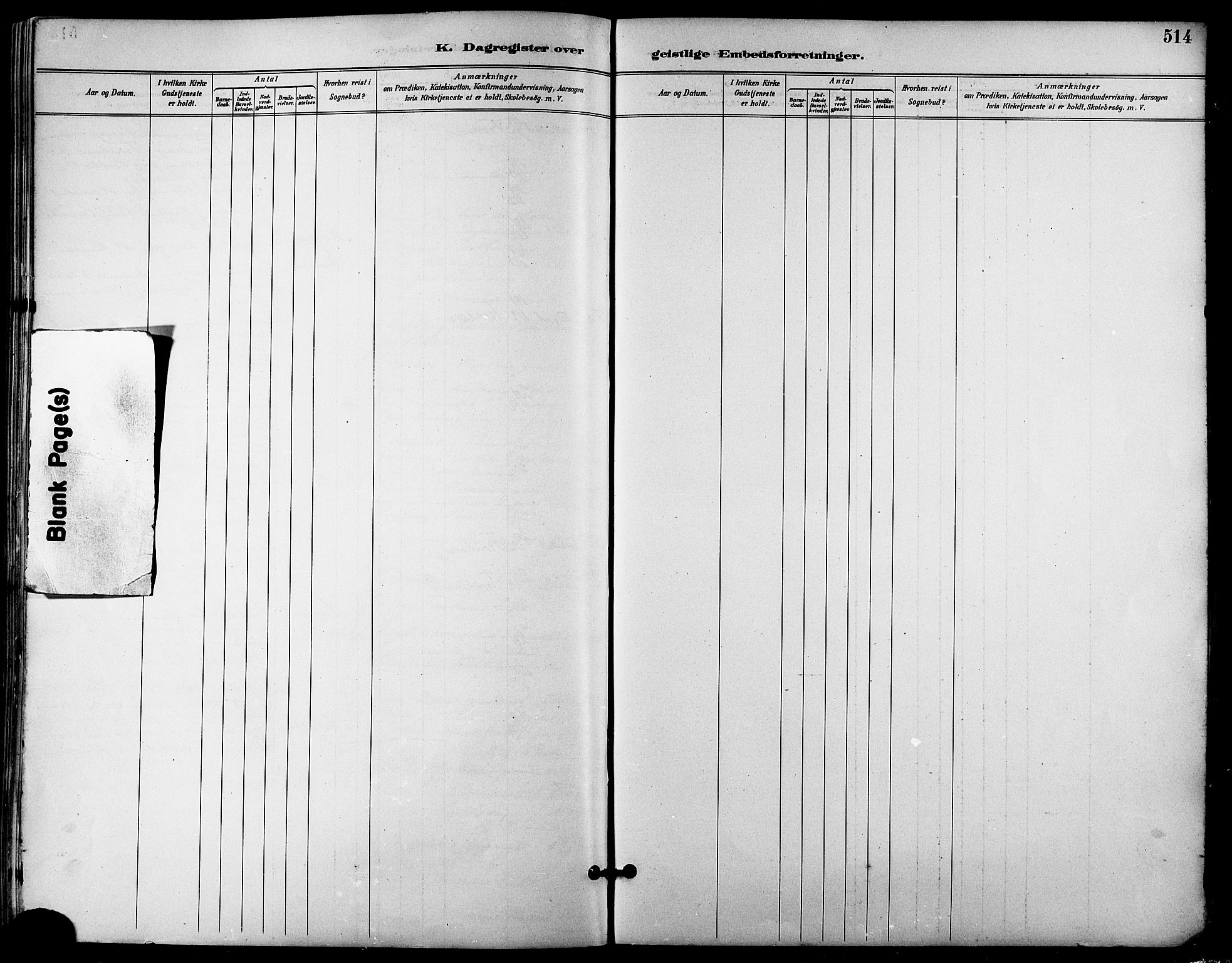 Trondenes sokneprestkontor, AV/SATØ-S-1319/H/Ha/L0016kirke: Parish register (official) no. 16, 1890-1898, p. 514