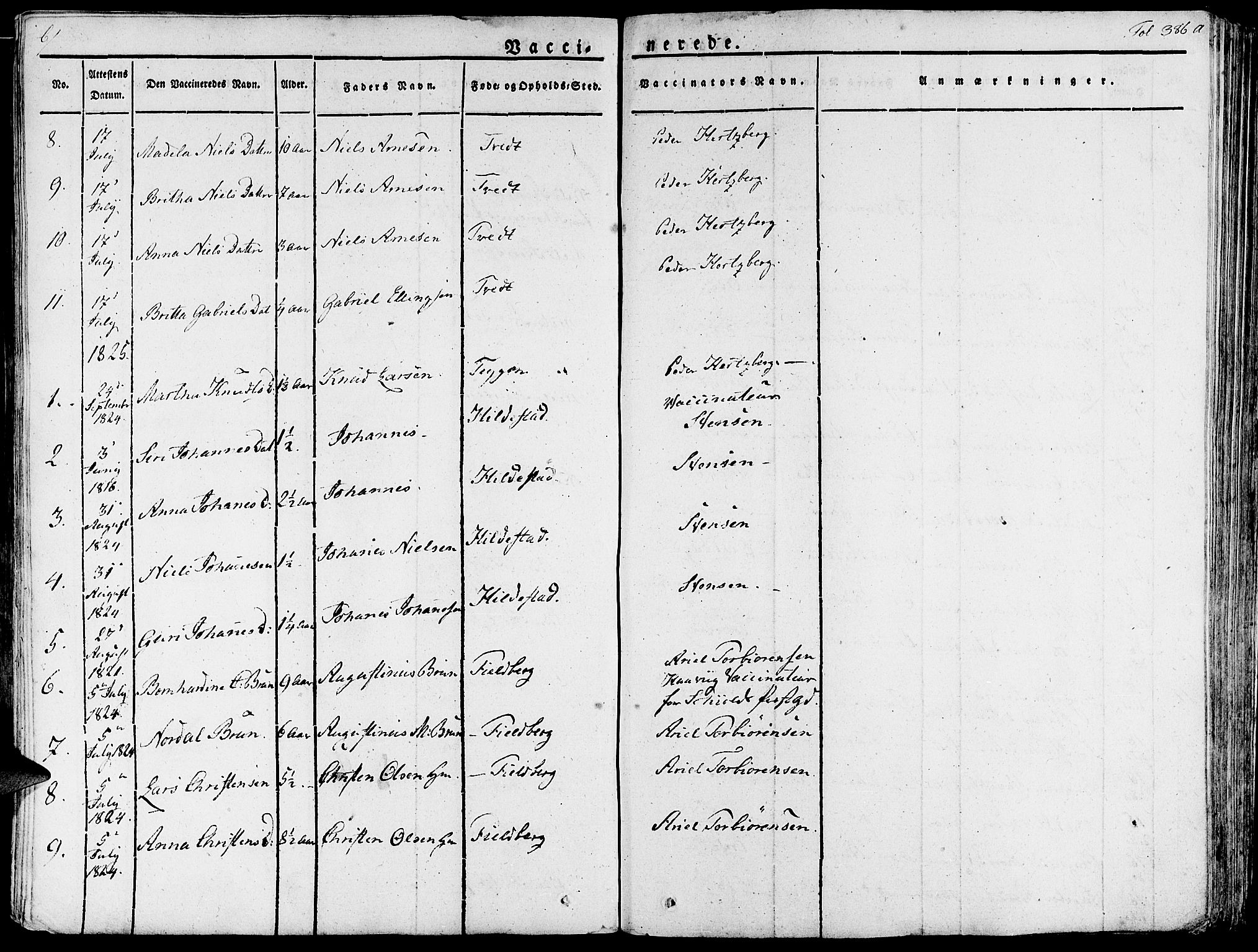 Fjelberg sokneprestembete, SAB/A-75201/H/Haa: Parish register (official) no. A 5, 1822-1834, p. 386