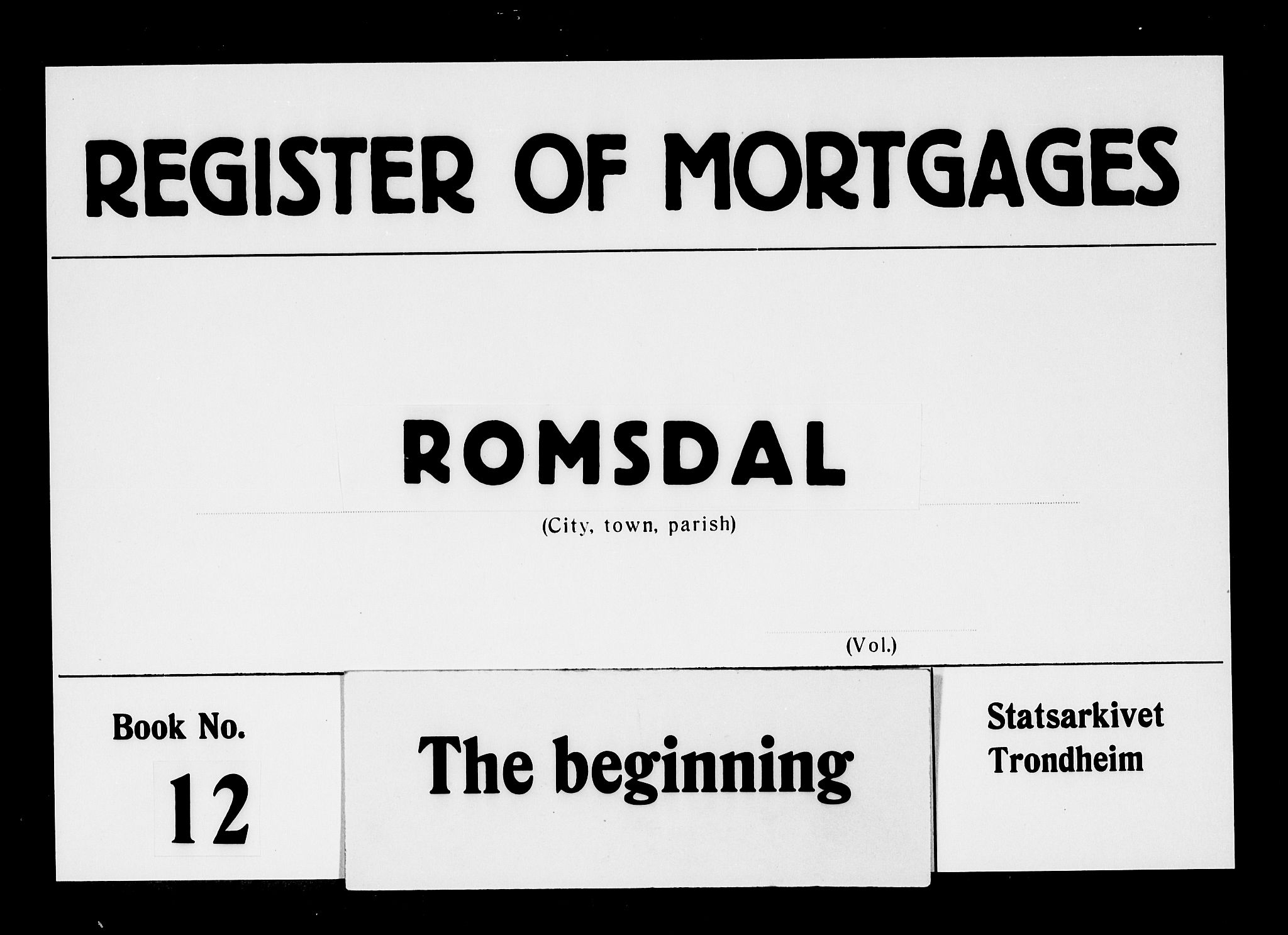 Romsdal sorenskriveri, SAT/A-4149/1/2/2C/L0014: Mortgage book no. 12, 1851-1857