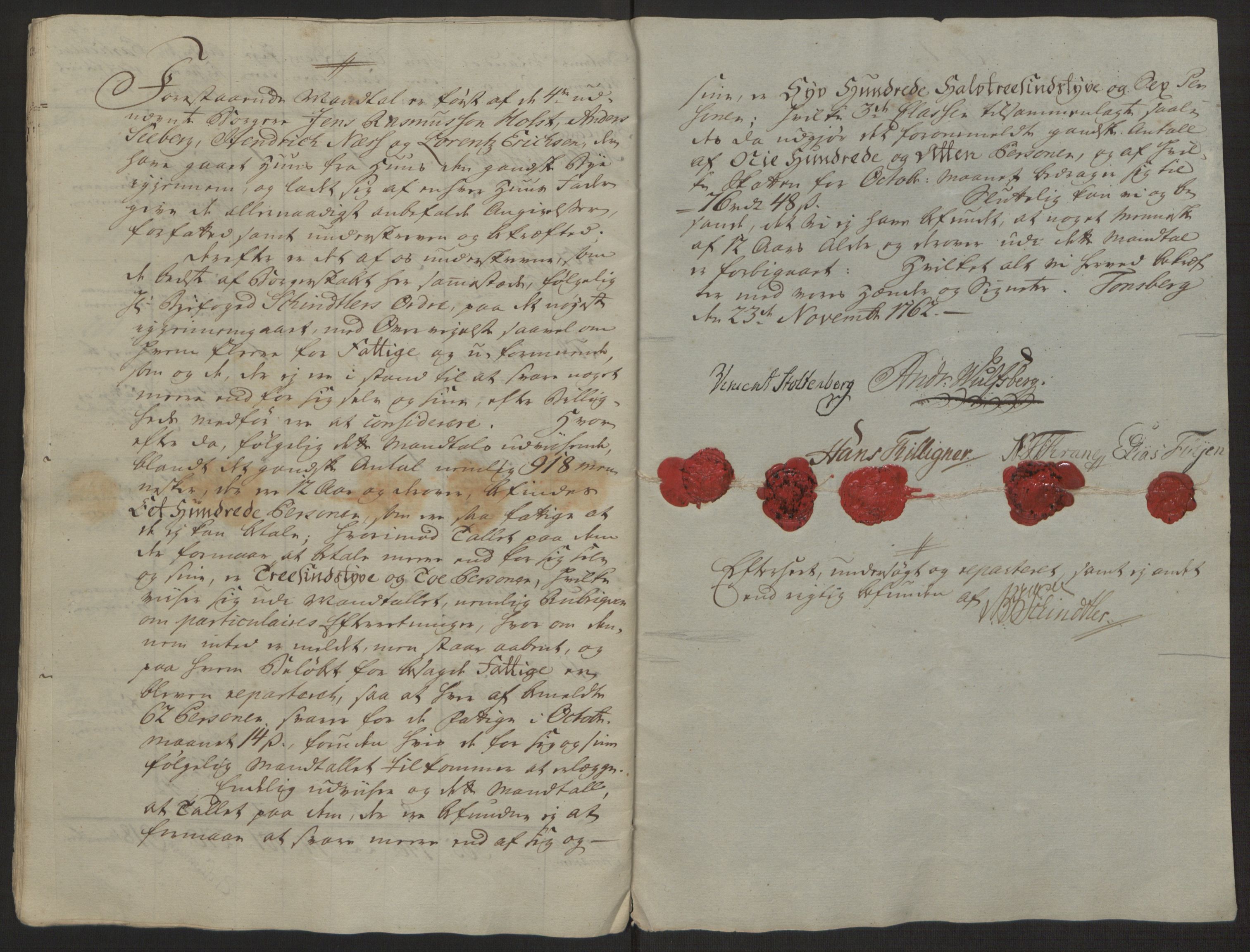 Rentekammeret inntil 1814, Reviderte regnskaper, Byregnskaper, AV/RA-EA-4066/R/Rh/L0162/0001: [H4] Kontribusjonsregnskap / Ekstraskatt, Tønsberg, 1762-1772, p. 26