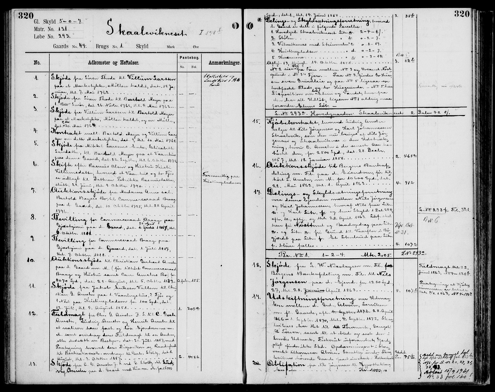Midhordland sorenskriveri, AV/SAB-A-3001/1/G/Ga/Gab/L0107: Mortgage register no. II.A.b.107, p. 320