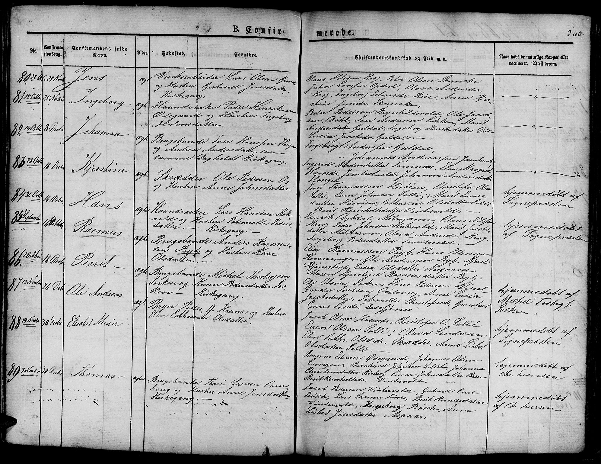 Ministerialprotokoller, klokkerbøker og fødselsregistre - Sør-Trøndelag, AV/SAT-A-1456/681/L0938: Parish register (copy) no. 681C02, 1829-1879, p. 360