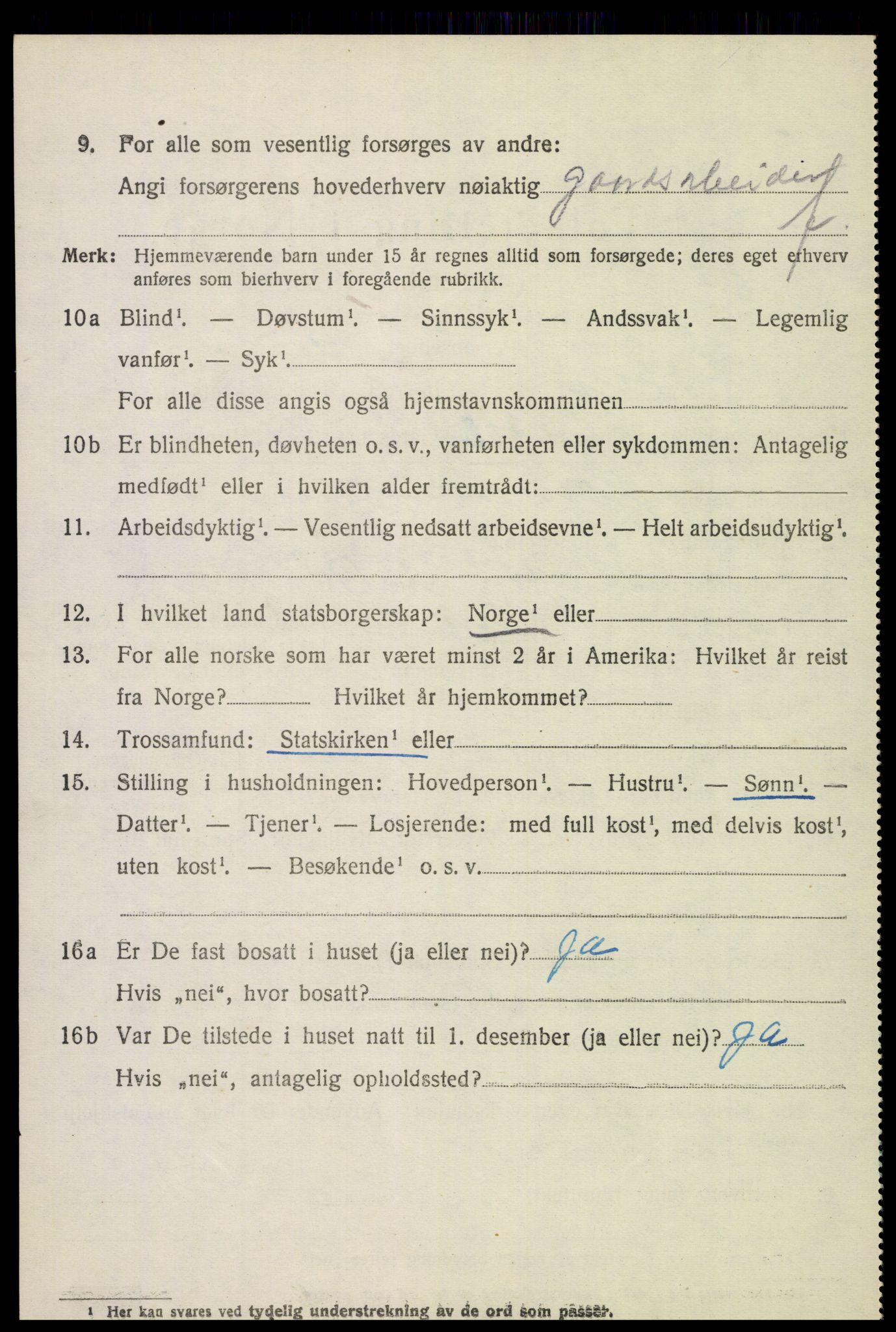 SAH, 1920 census for Løten, 1920, p. 7302