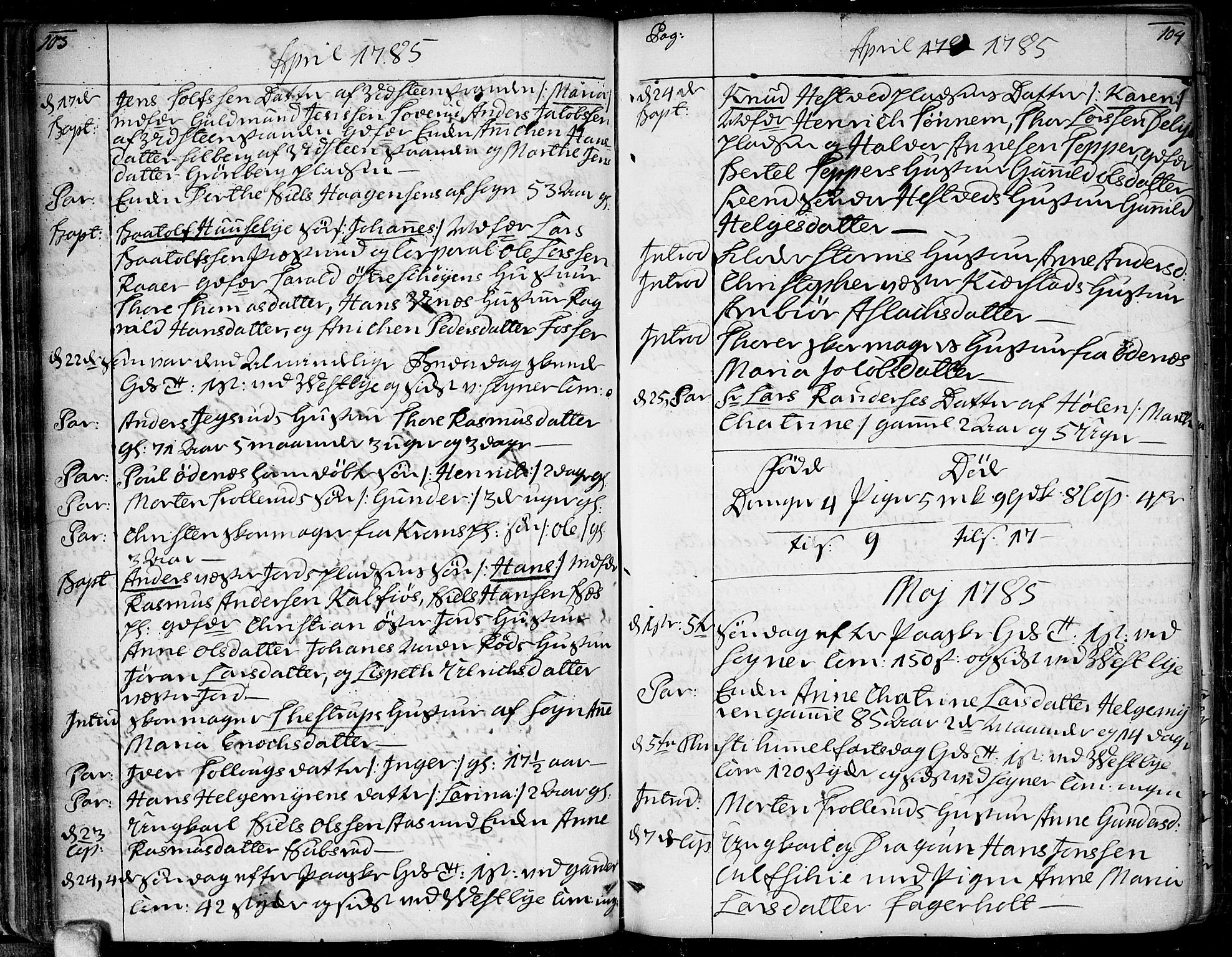 Vestby prestekontor Kirkebøker, AV/SAO-A-10893/F/Fa/L0003: Parish register (official) no. I 3, 1779-1796, p. 103-104