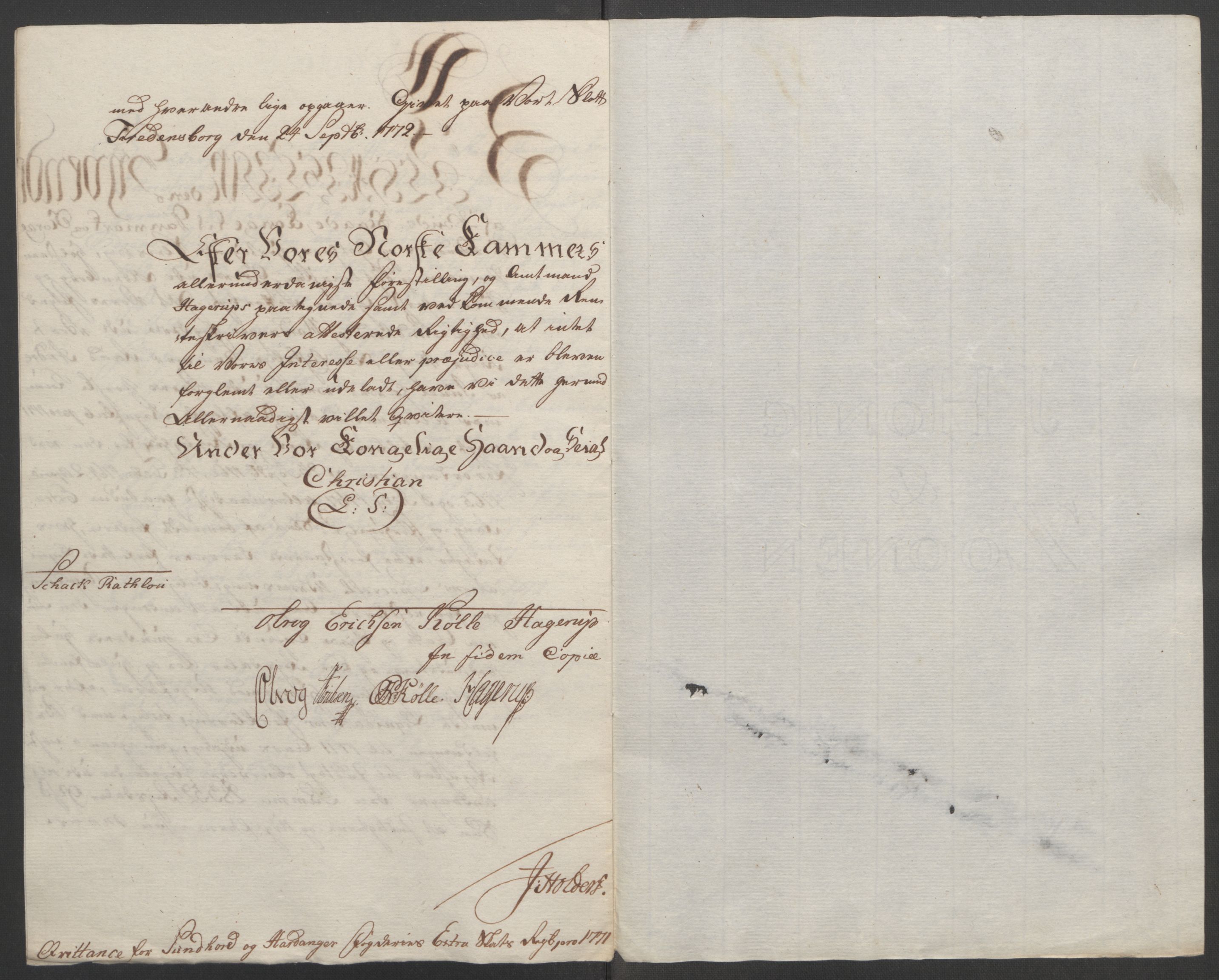 Rentekammeret inntil 1814, Reviderte regnskaper, Fogderegnskap, AV/RA-EA-4092/R48/L3136: Ekstraskatten Sunnhordland og Hardanger, 1762-1772, p. 245