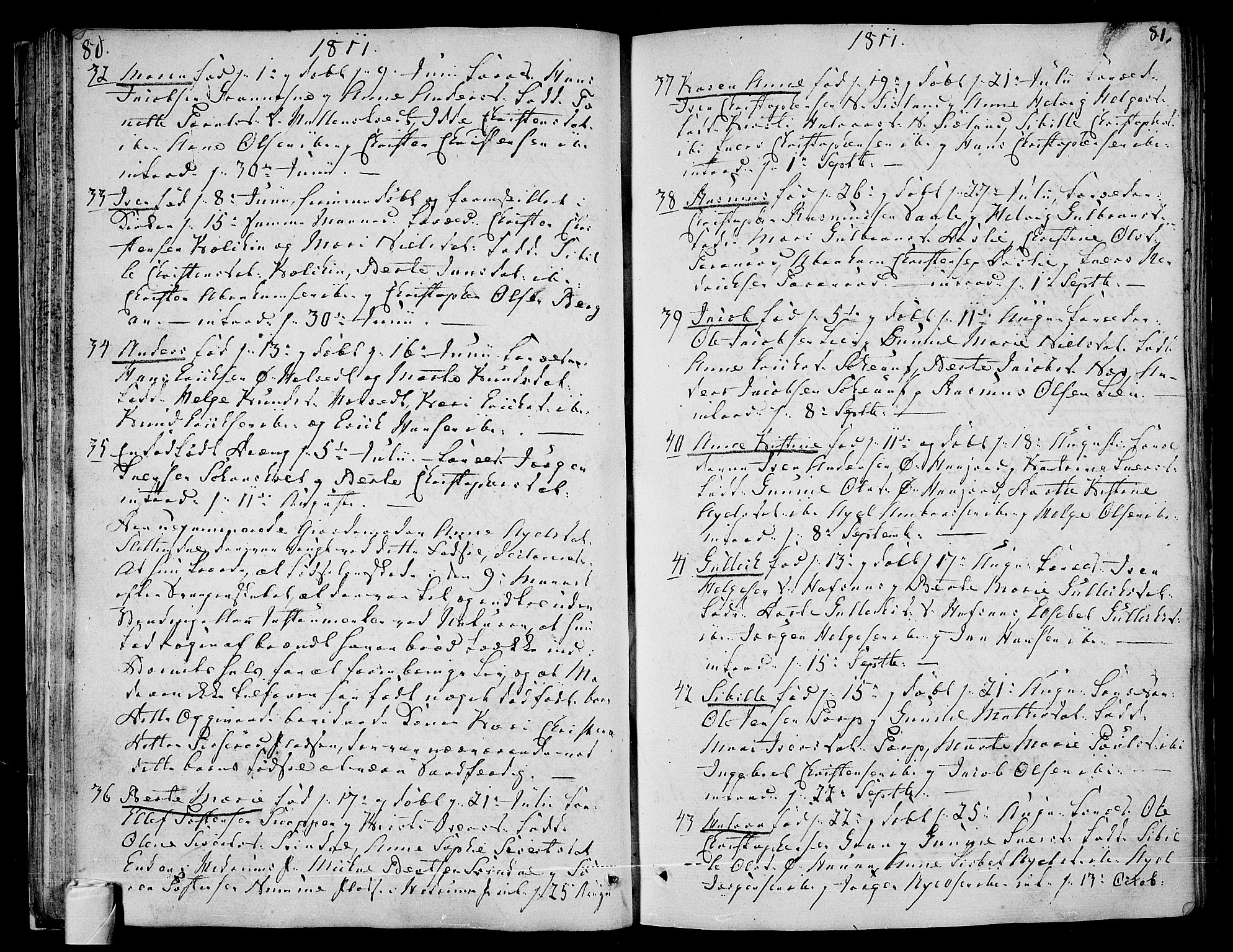 Andebu kirkebøker, AV/SAKO-A-336/F/Fa/L0003: Parish register (official) no. 3 /1, 1803-1828, p. 80-81