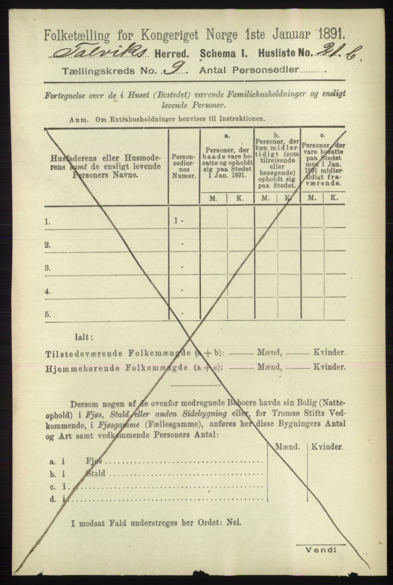 RA, 1891 census for 2013 Talvik, 1891, p. 2167