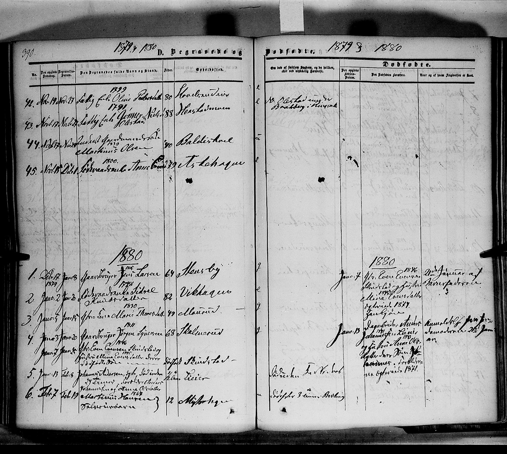 Nes prestekontor, Hedmark, SAH/PREST-020/K/Ka/L0004: Parish register (official) no. 4, 1852-1886, p. 390