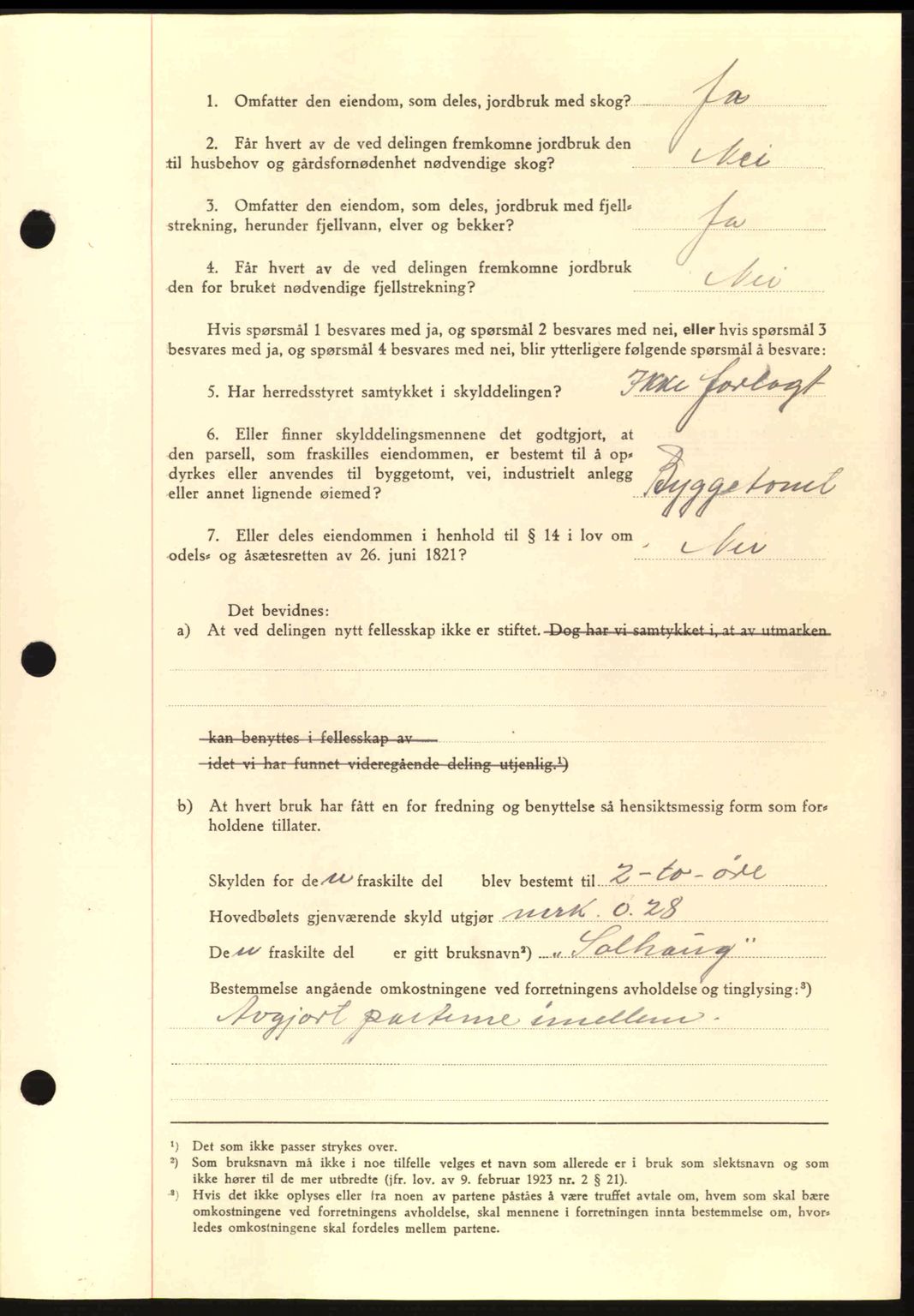 Nordmøre sorenskriveri, AV/SAT-A-4132/1/2/2Ca: Mortgage book no. A91, 1941-1942, Diary no: : 2481/1941