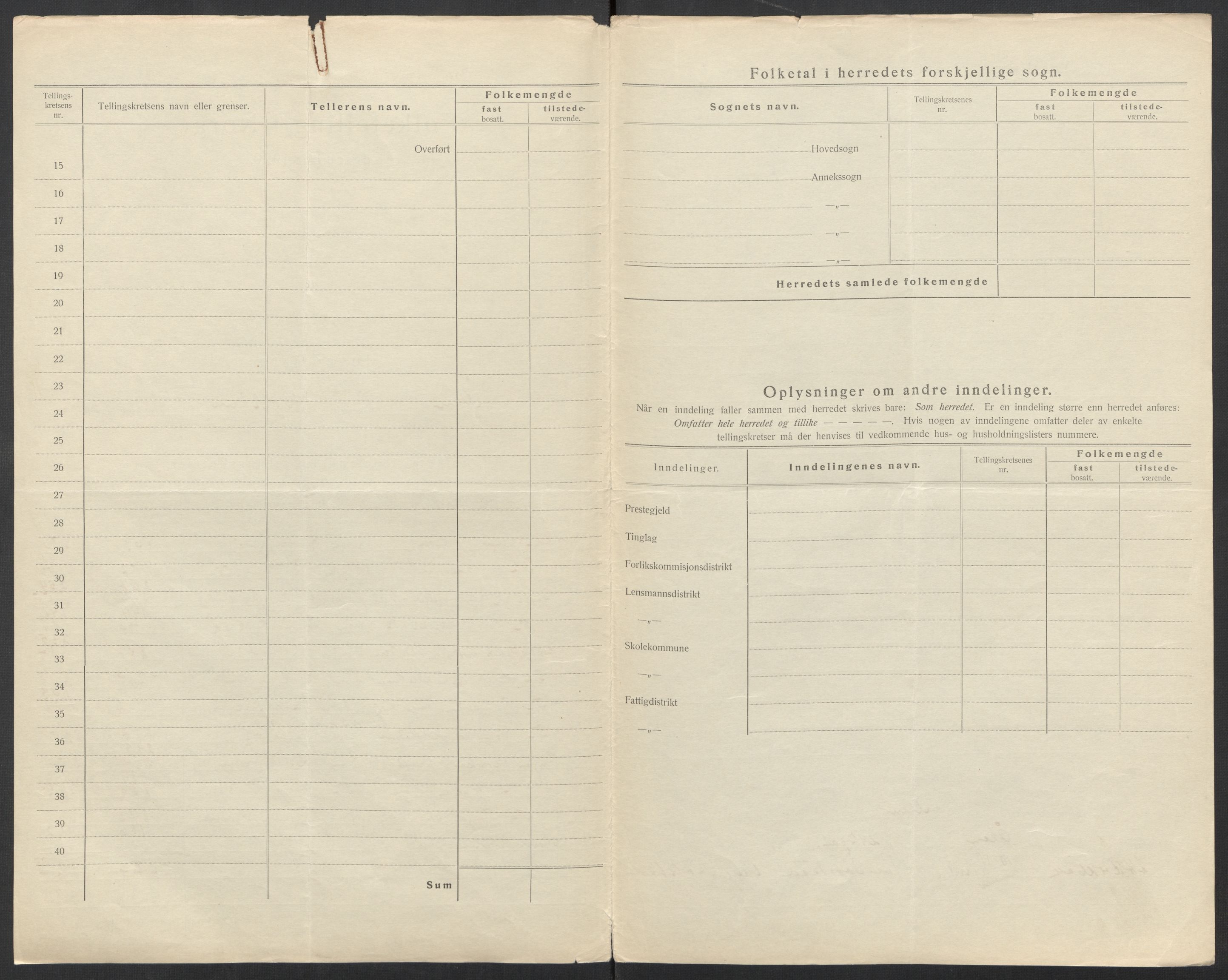 SAT, 1920 census for Ålen, 1920, p. 4