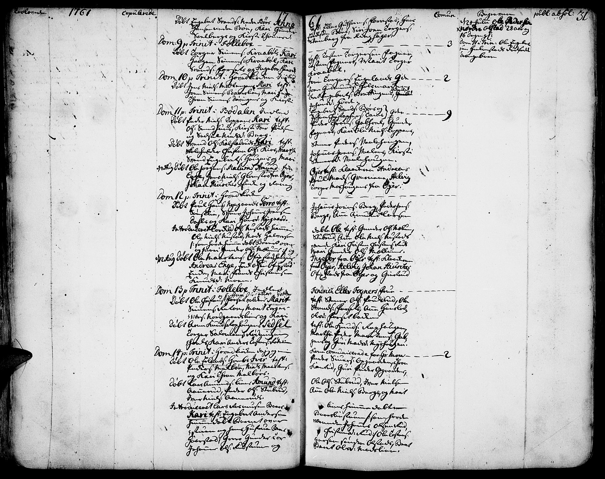 Gausdal prestekontor, AV/SAH-PREST-090/H/Ha/Haa/L0003: Parish register (official) no. 3, 1758-1809, p. 31