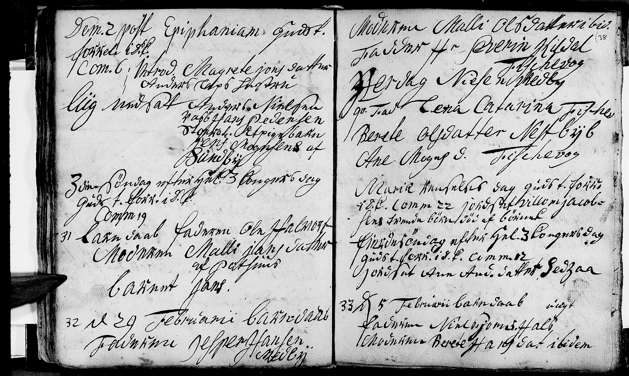 Ministerialprotokoller, klokkerbøker og fødselsregistre - Nordland, SAT/A-1459/847/L0662: Parish register (official) no. 847A02, 1735-1749, p. 38b