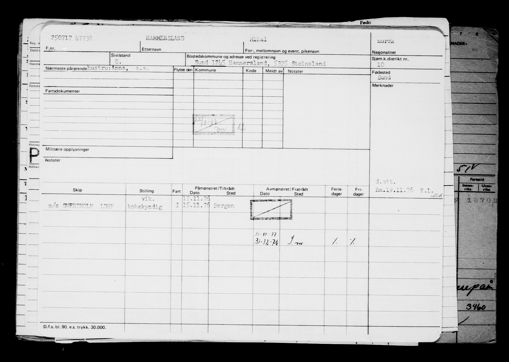 Direktoratet for sjømenn, AV/RA-S-3545/G/Gb/L0150: Hovedkort, 1917, p. 503