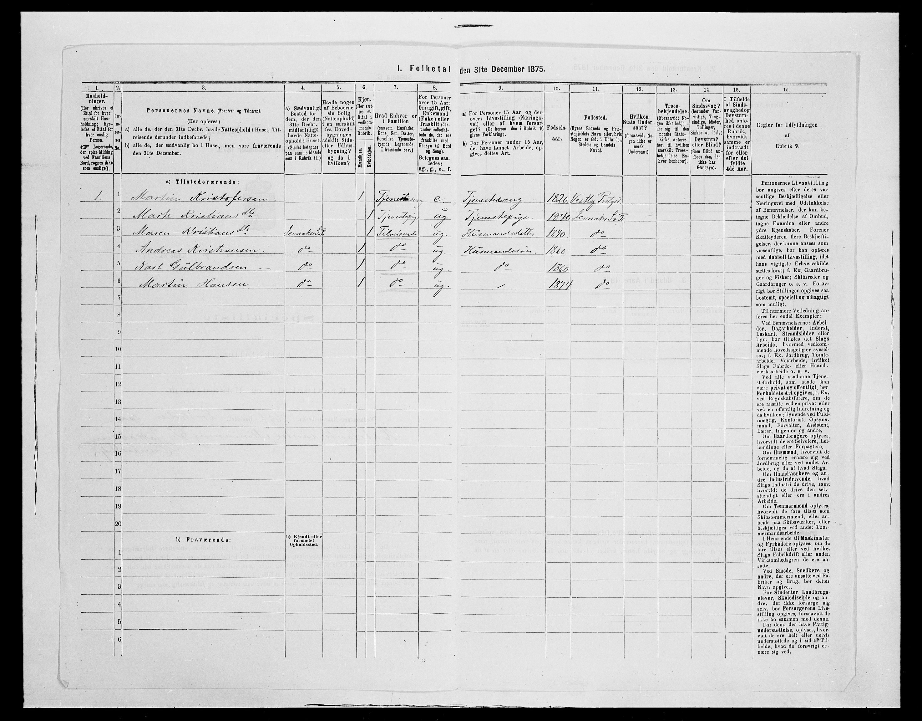 SAH, 1875 census for 0532P Jevnaker, 1875, p. 1331