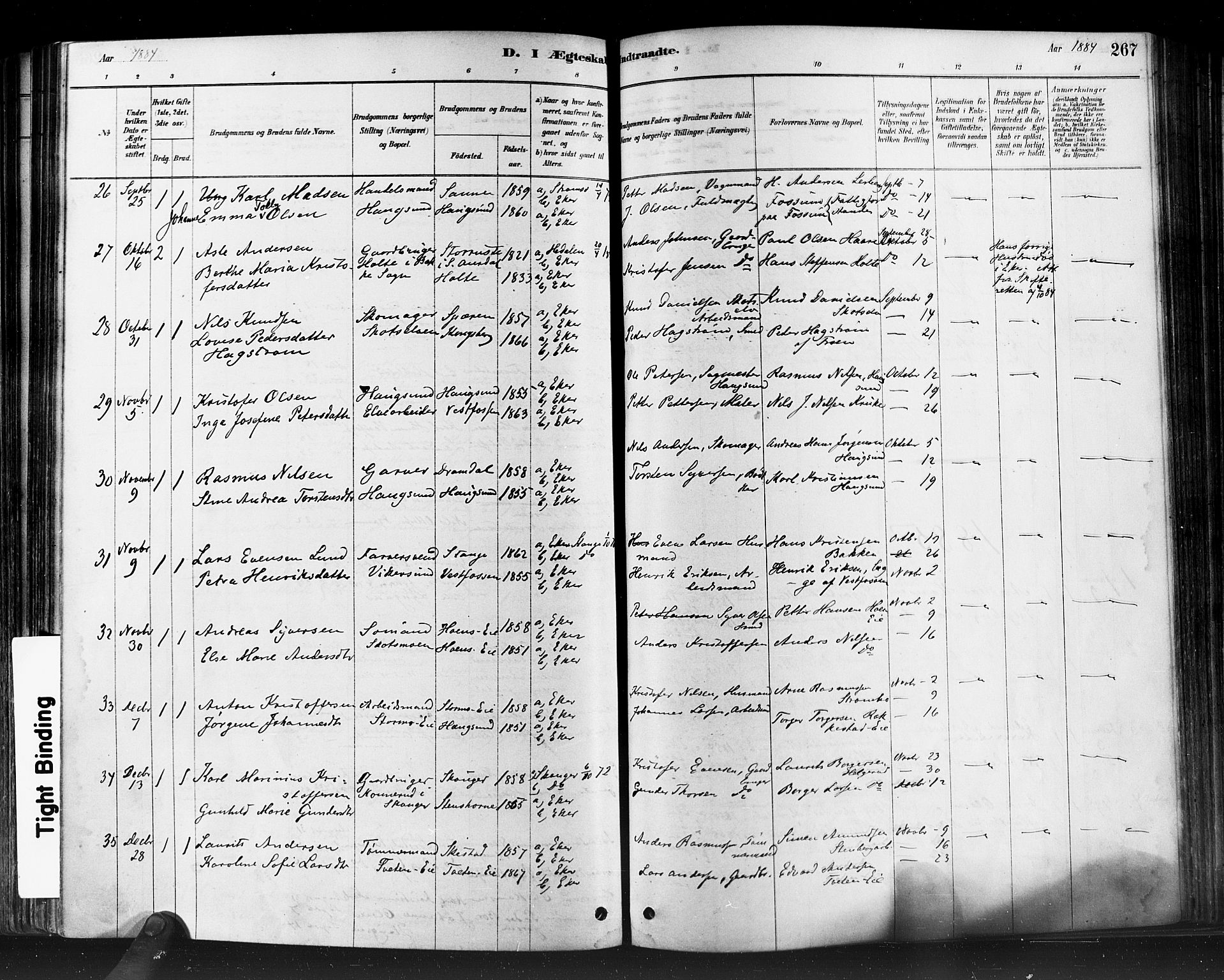 Eiker kirkebøker, AV/SAKO-A-4/F/Fb/L0001: Parish register (official) no. II 1, 1878-1888, p. 267