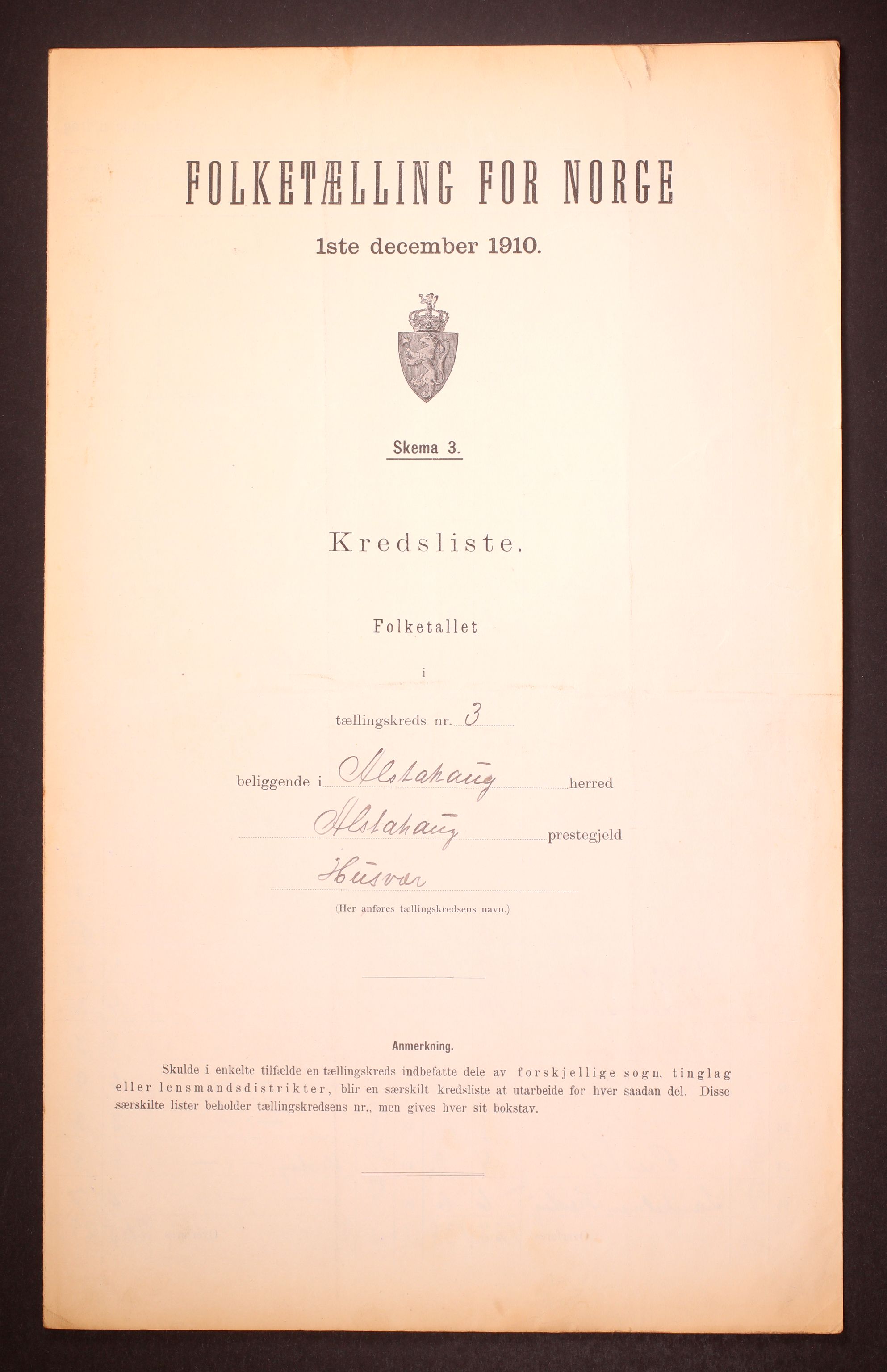 RA, 1910 census for Alstahaug, 1910, p. 13