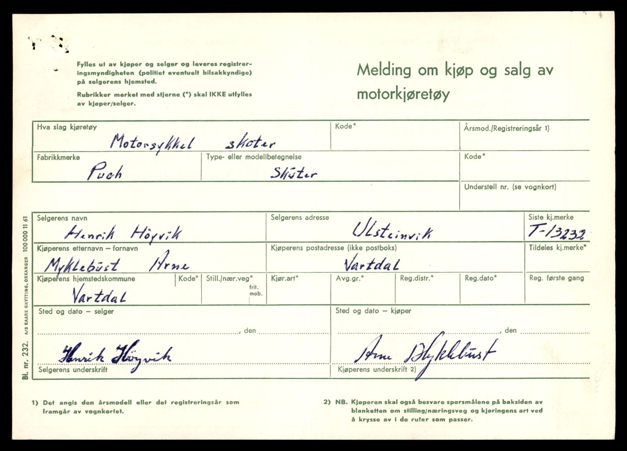 Møre og Romsdal vegkontor - Ålesund trafikkstasjon, AV/SAT-A-4099/F/Fe/L0038: Registreringskort for kjøretøy T 13180 - T 13360, 1927-1998, p. 921