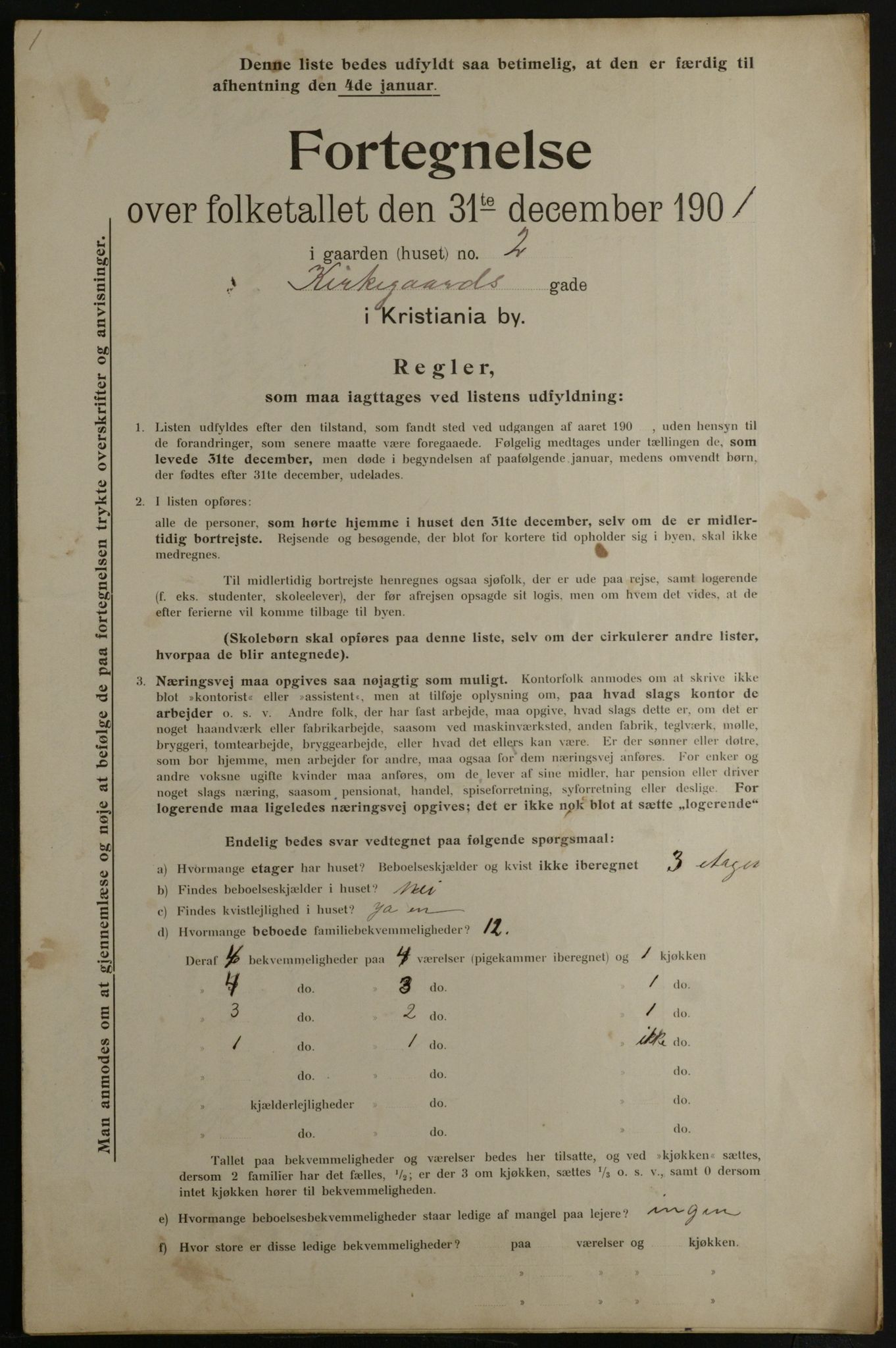 OBA, Municipal Census 1901 for Kristiania, 1901, p. 7811