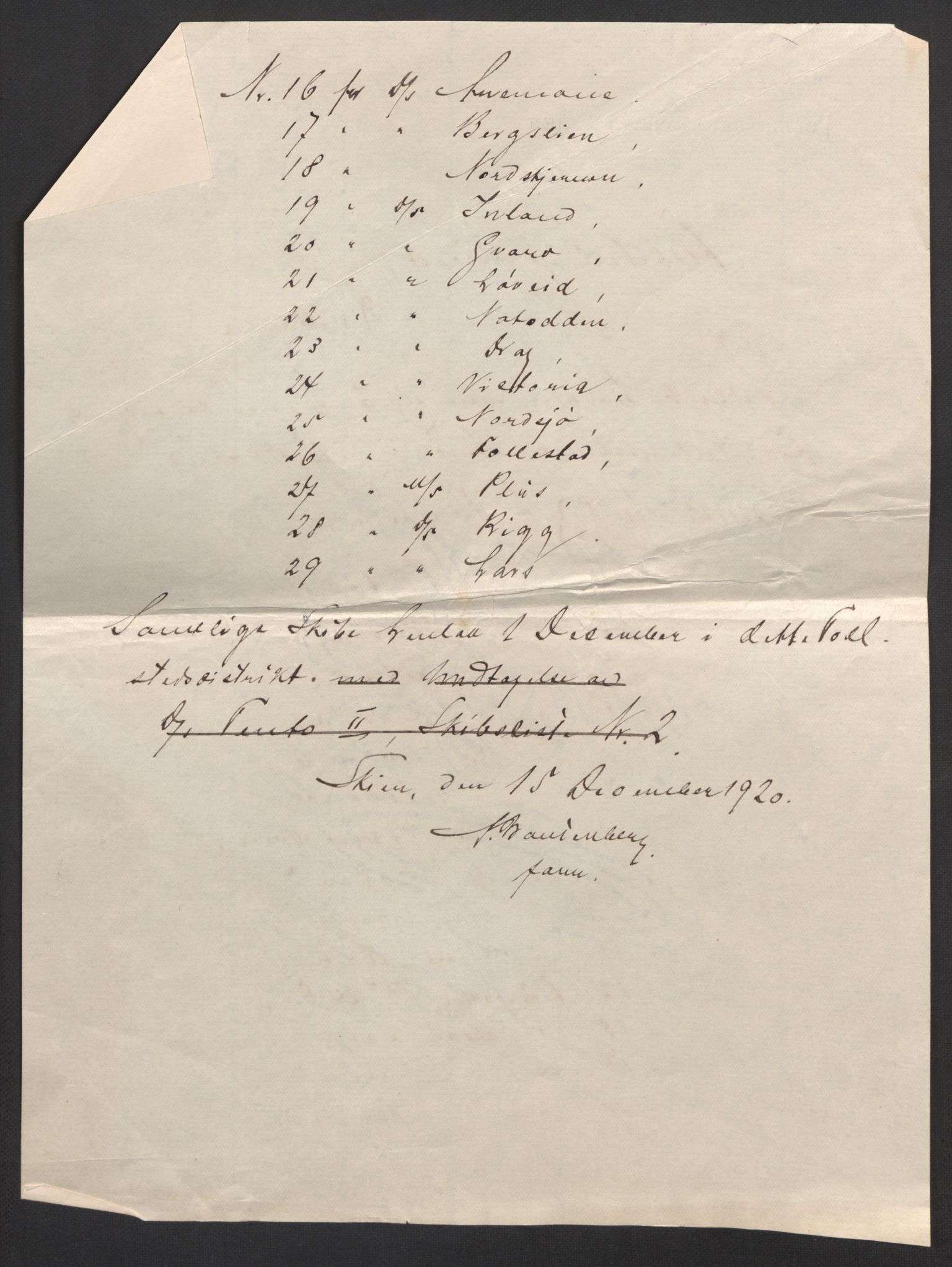 SAKO, 1920 census for Skien, 1920, p. 45740