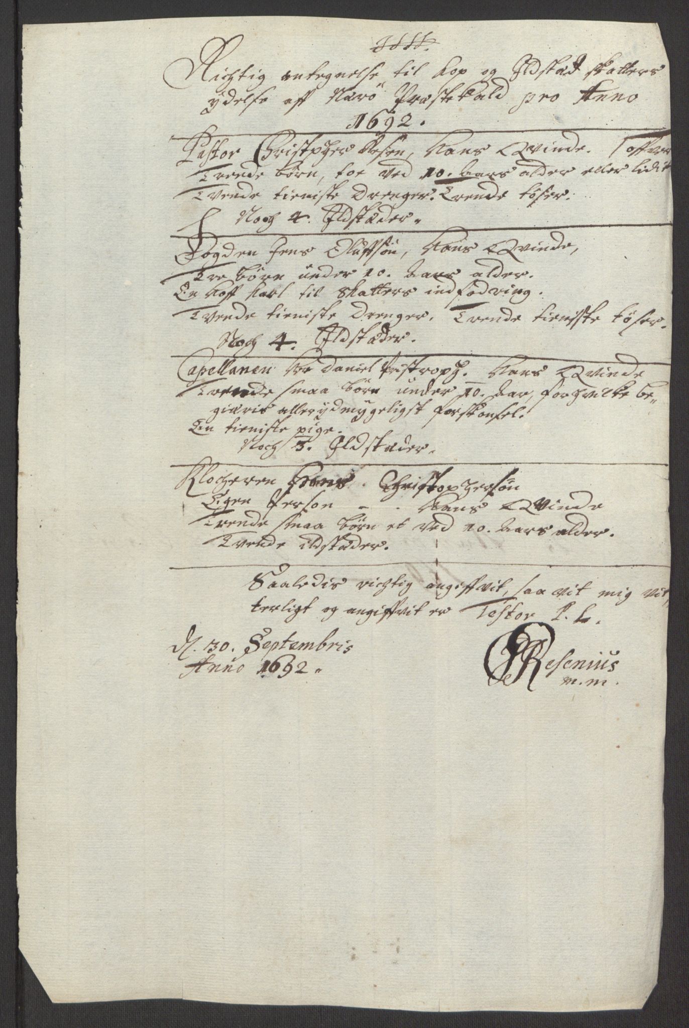 Rentekammeret inntil 1814, Reviderte regnskaper, Fogderegnskap, AV/RA-EA-4092/R64/L4424: Fogderegnskap Namdal, 1692-1695, p. 72