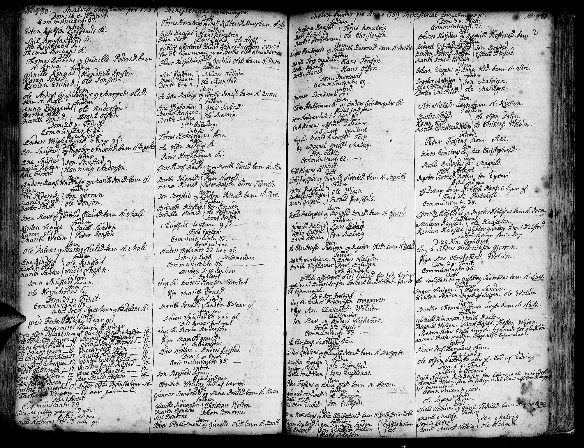 Ministerialprotokoller, klokkerbøker og fødselsregistre - Sør-Trøndelag, SAT/A-1456/606/L0277: Parish register (official) no. 606A01 /3, 1727-1780, p. 480-481
