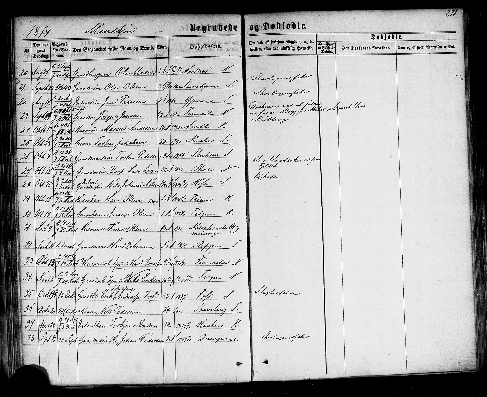 Sogndal sokneprestembete, AV/SAB-A-81301/H/Haa/Haaa/L0013: Parish register (official) no. A 13, 1859-1877, p. 271