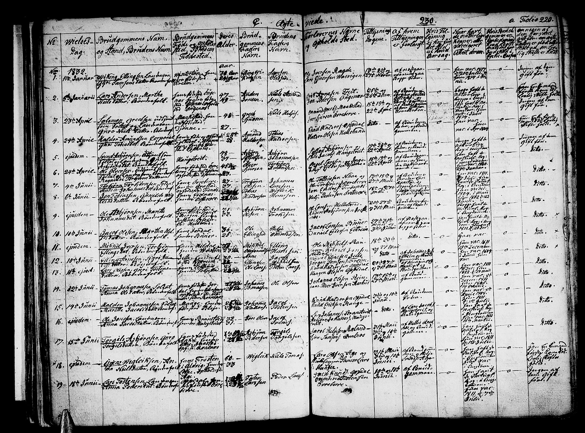 Ullensvang sokneprestembete, SAB/A-78701/H/Haa: Parish register (official) no. A 10, 1825-1853, p. 230