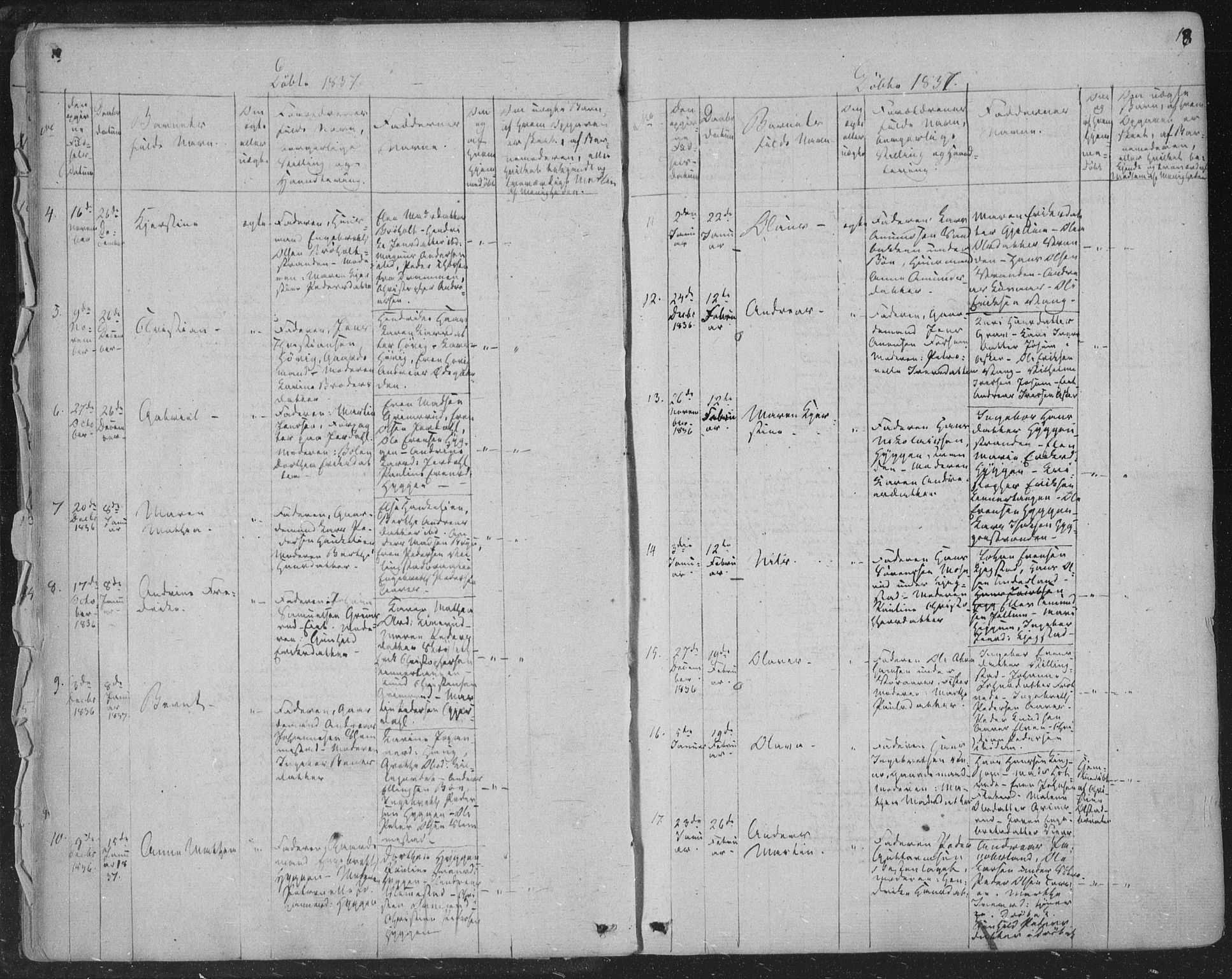 Røyken kirkebøker, AV/SAKO-A-241/F/Fa/L0005: Parish register (official) no. 5, 1833-1856, p. 18